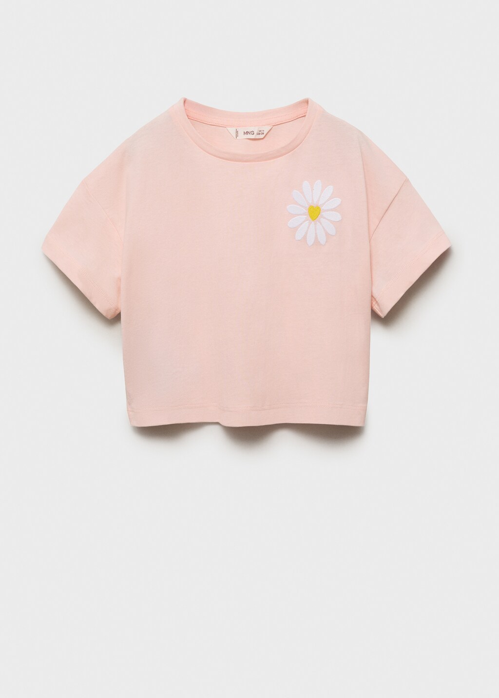 Floral-embroidered t-shirt - Kids | MANGO USA