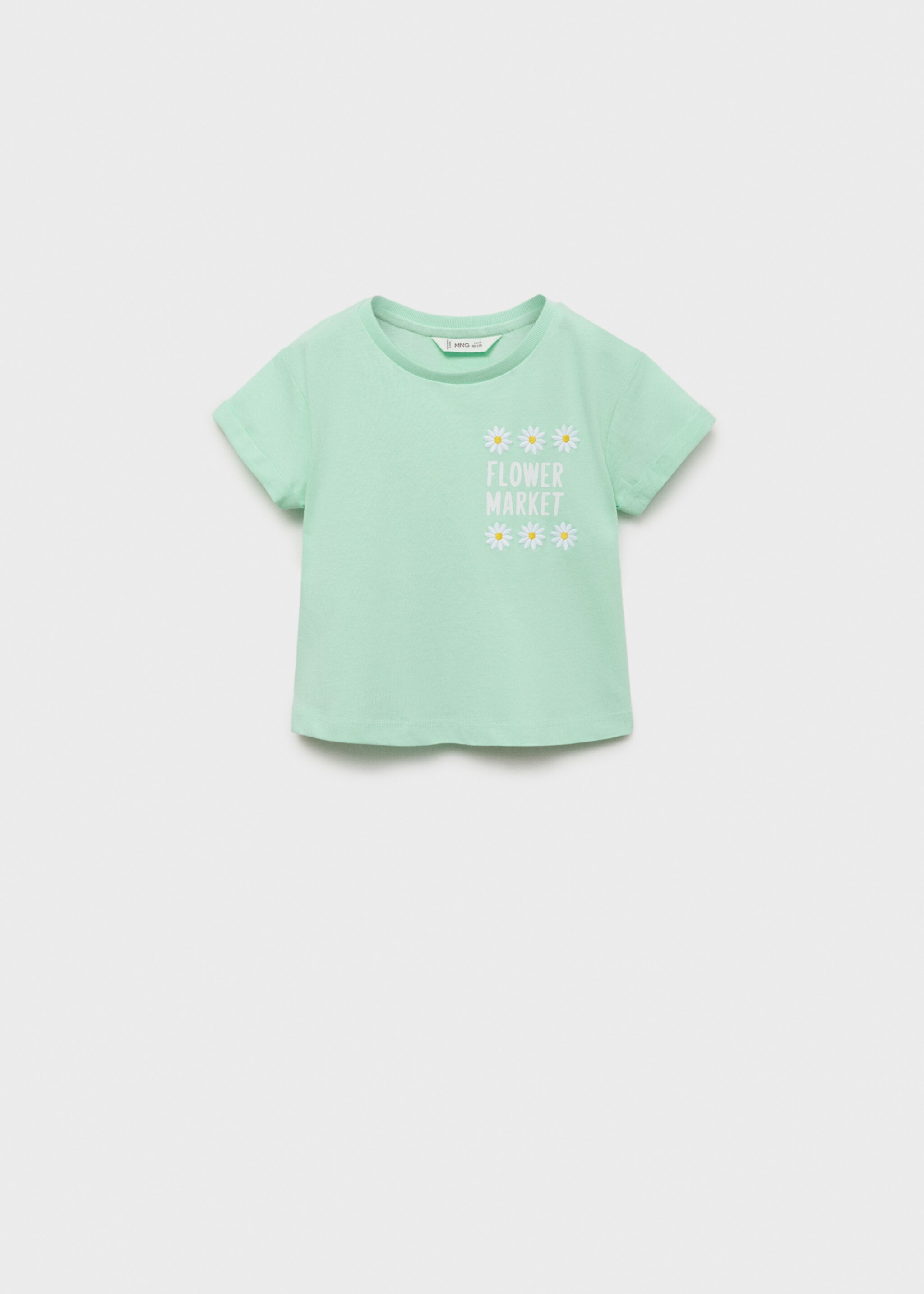 Embroidered printed T-shirt - Article without model