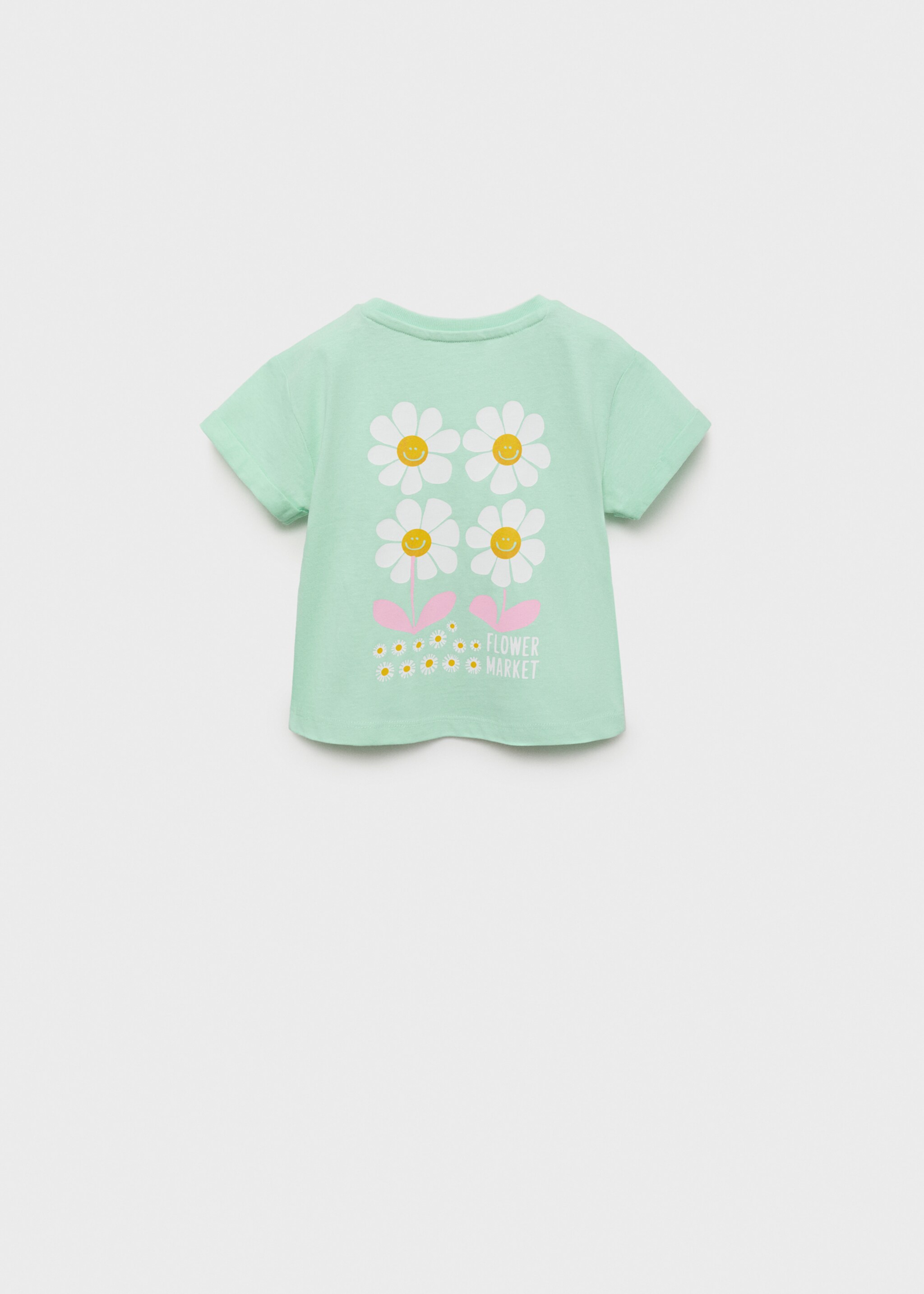 Embroidered printed T-shirt - Reverse of the article