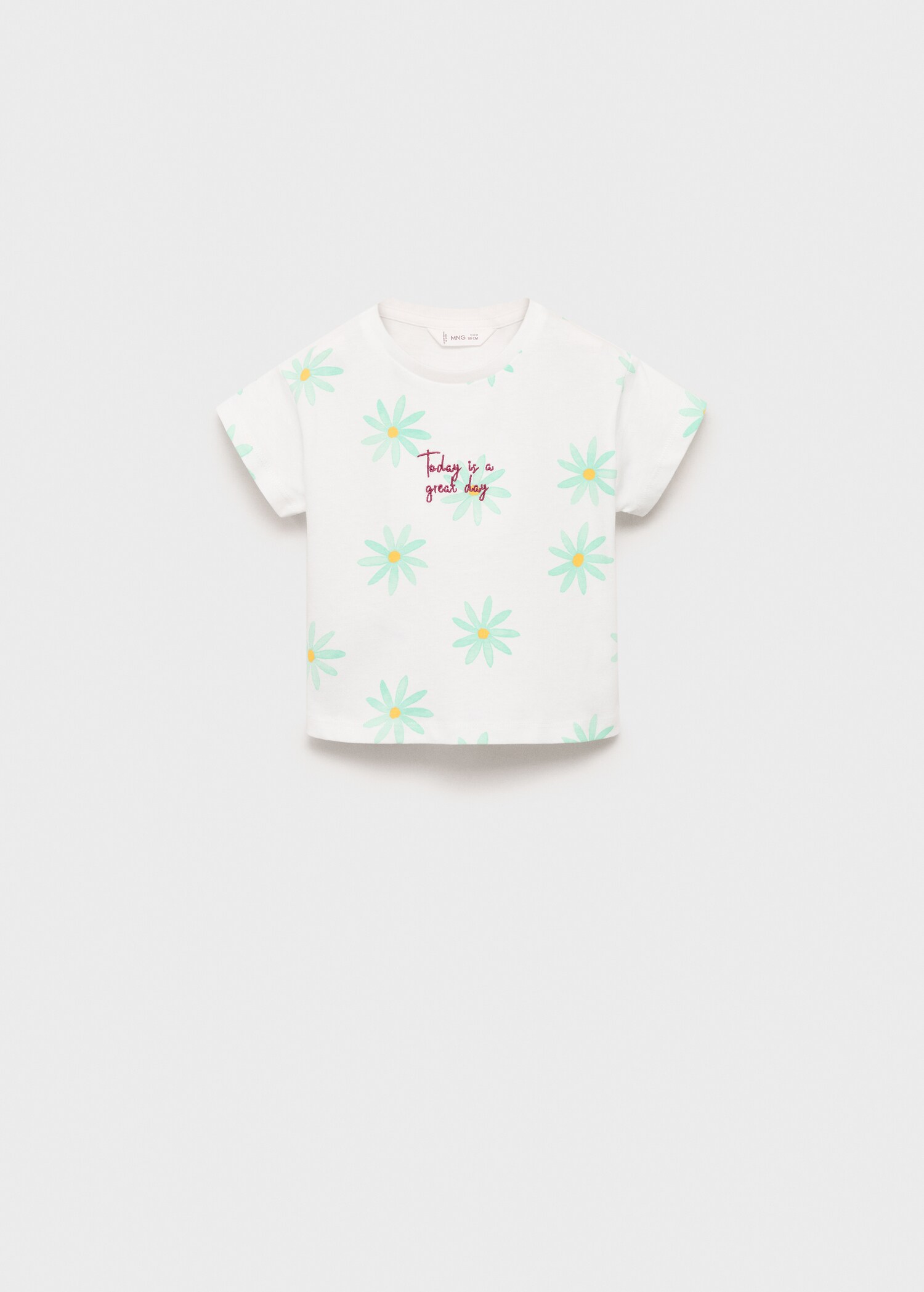 Embroidered printed T-shirt - Article without model