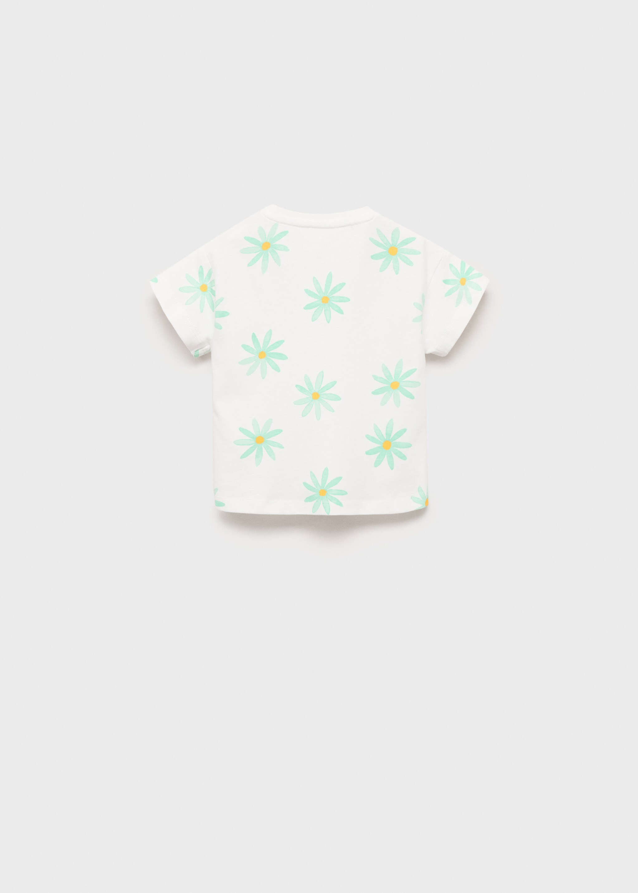 Embroidered printed T-shirt - Reverse of the article
