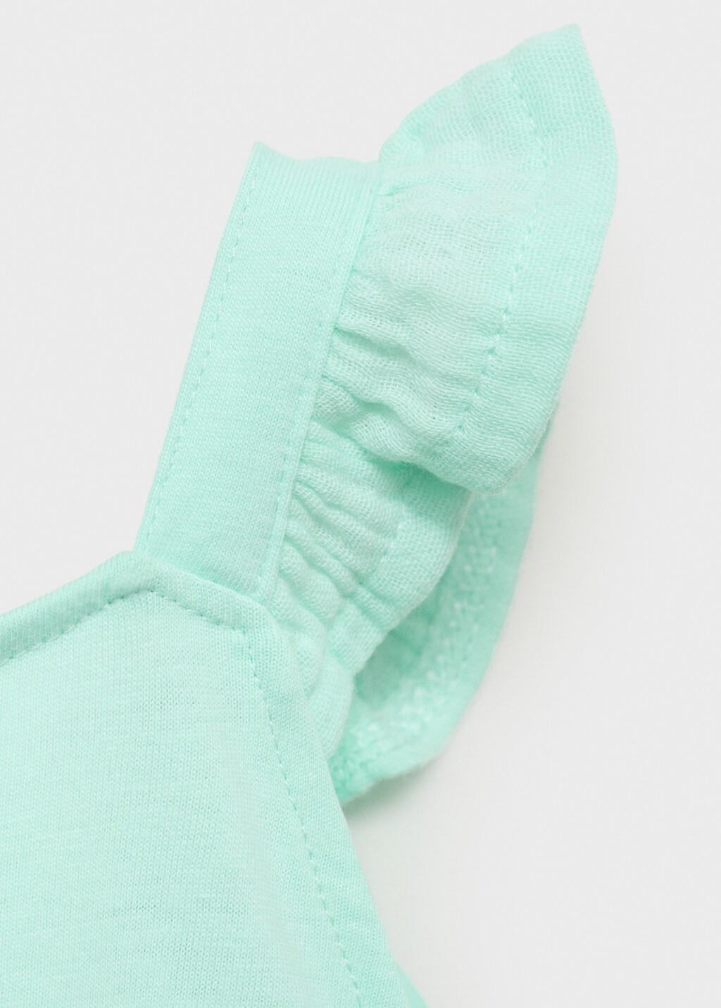 Ruffle textured T-shirt