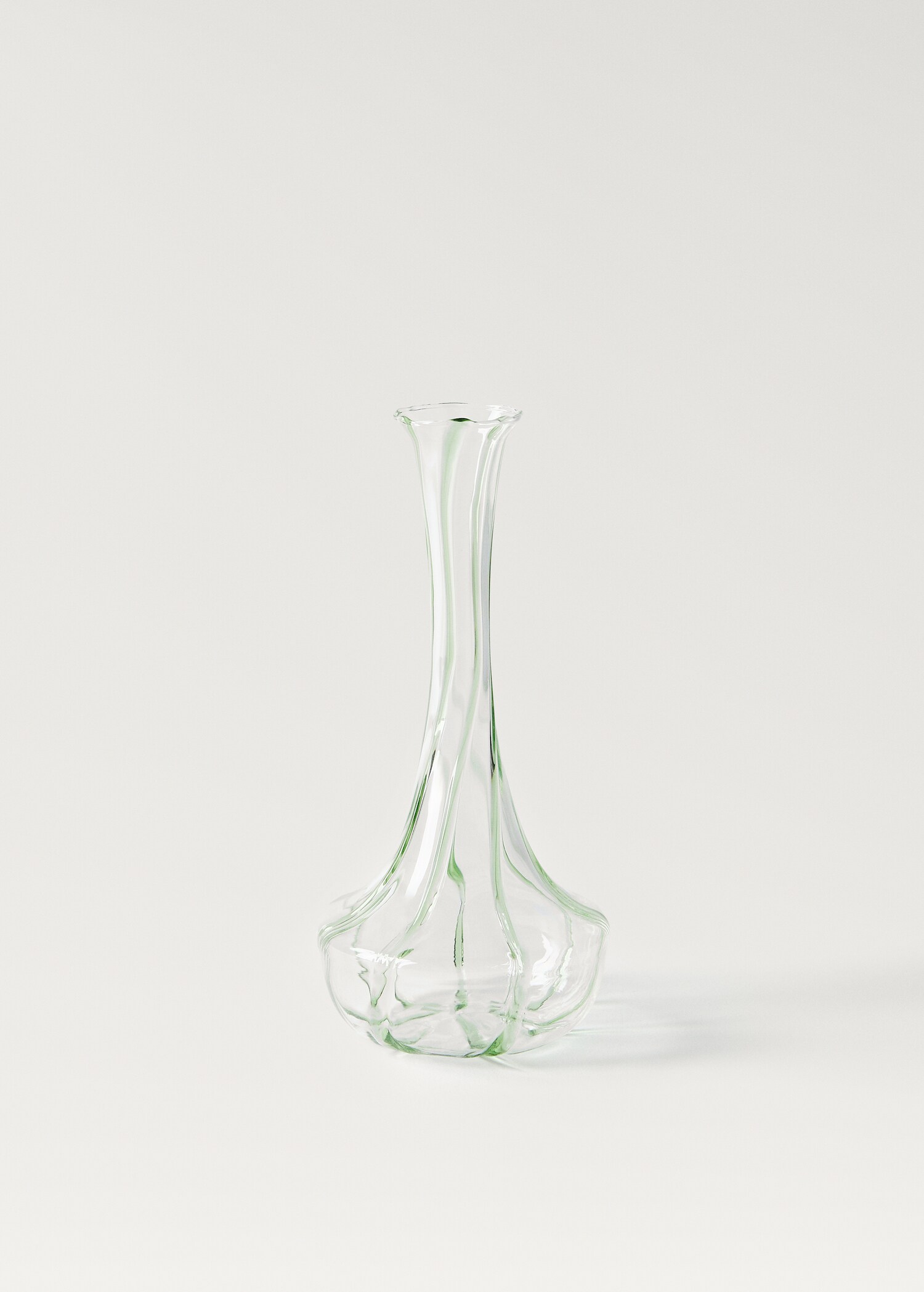 Borosilicate vase with coloured lines - Article without model