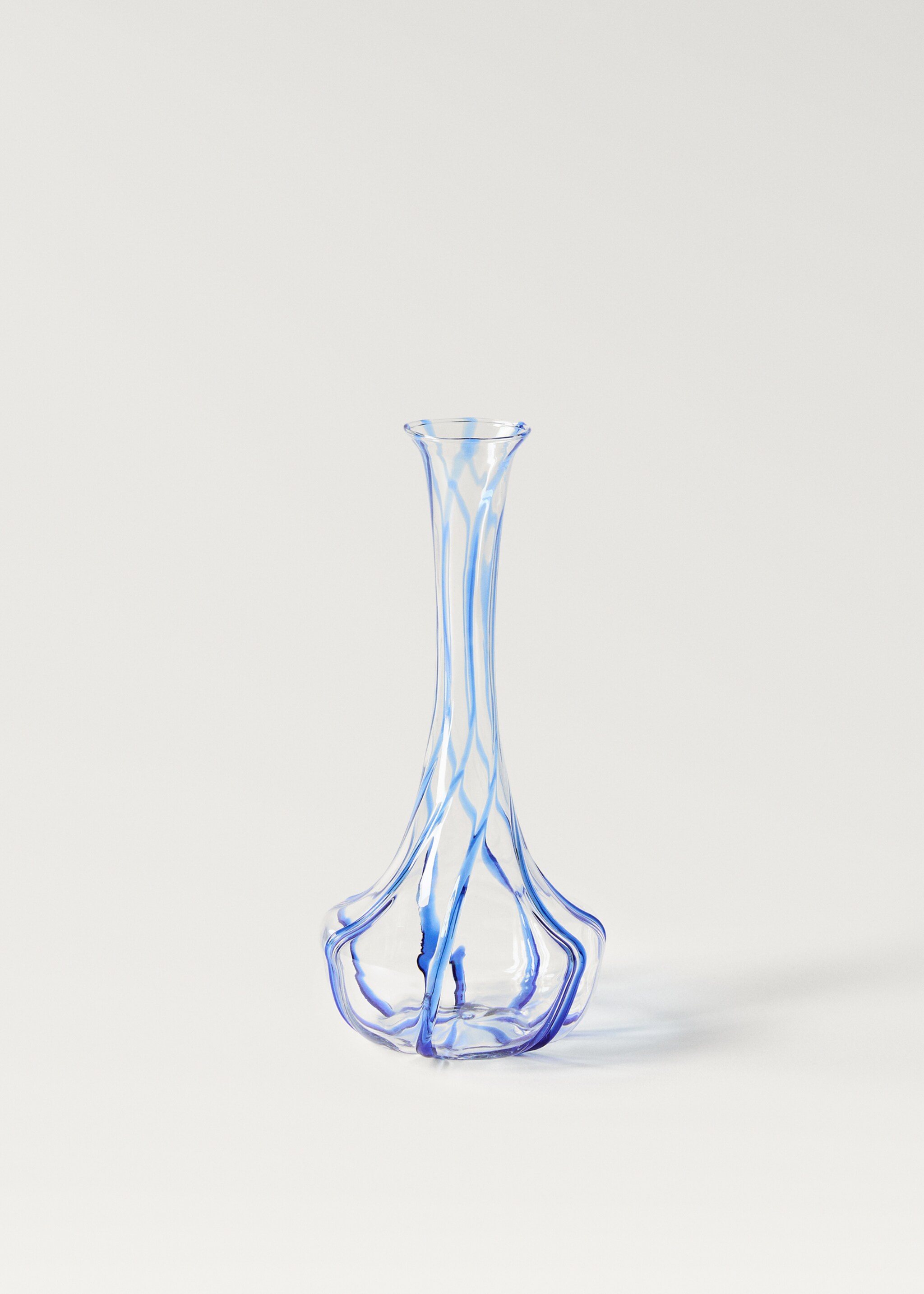 Borosilicate vase with coloured lines - Article without model