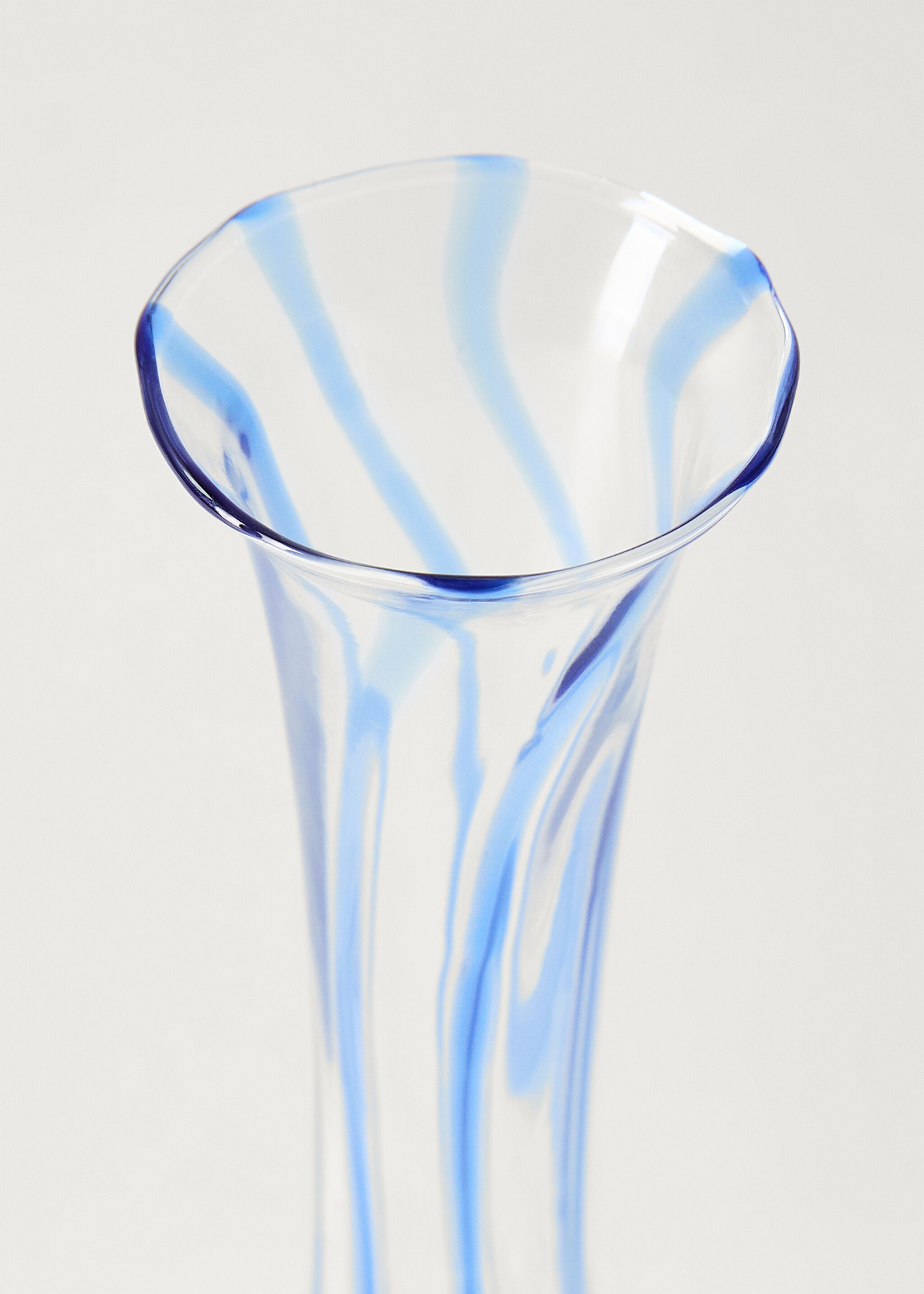 Borosilicate vase with coloured lines - Details of the article 1