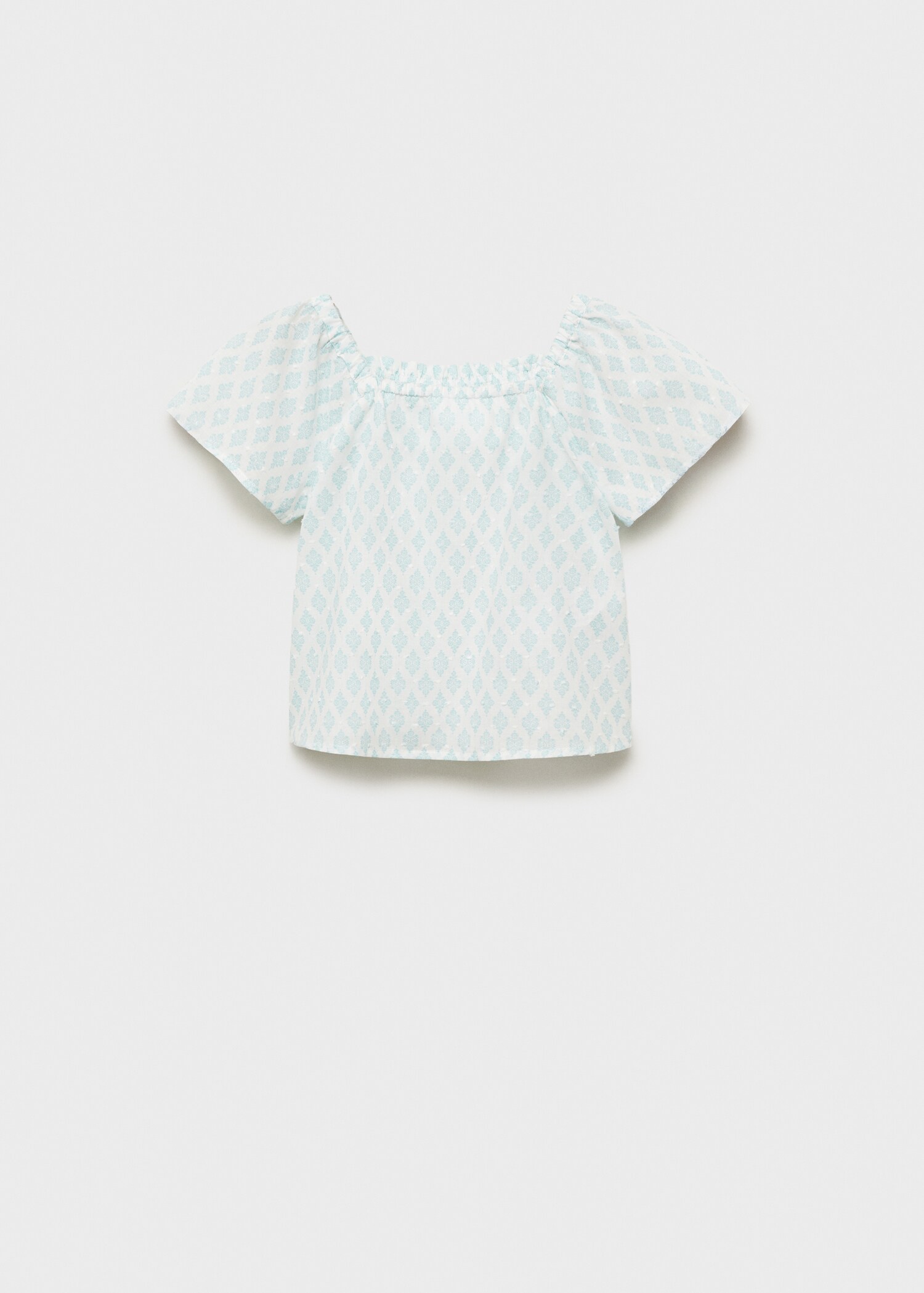 Blusa plumeti estampada - Reverso del artículo