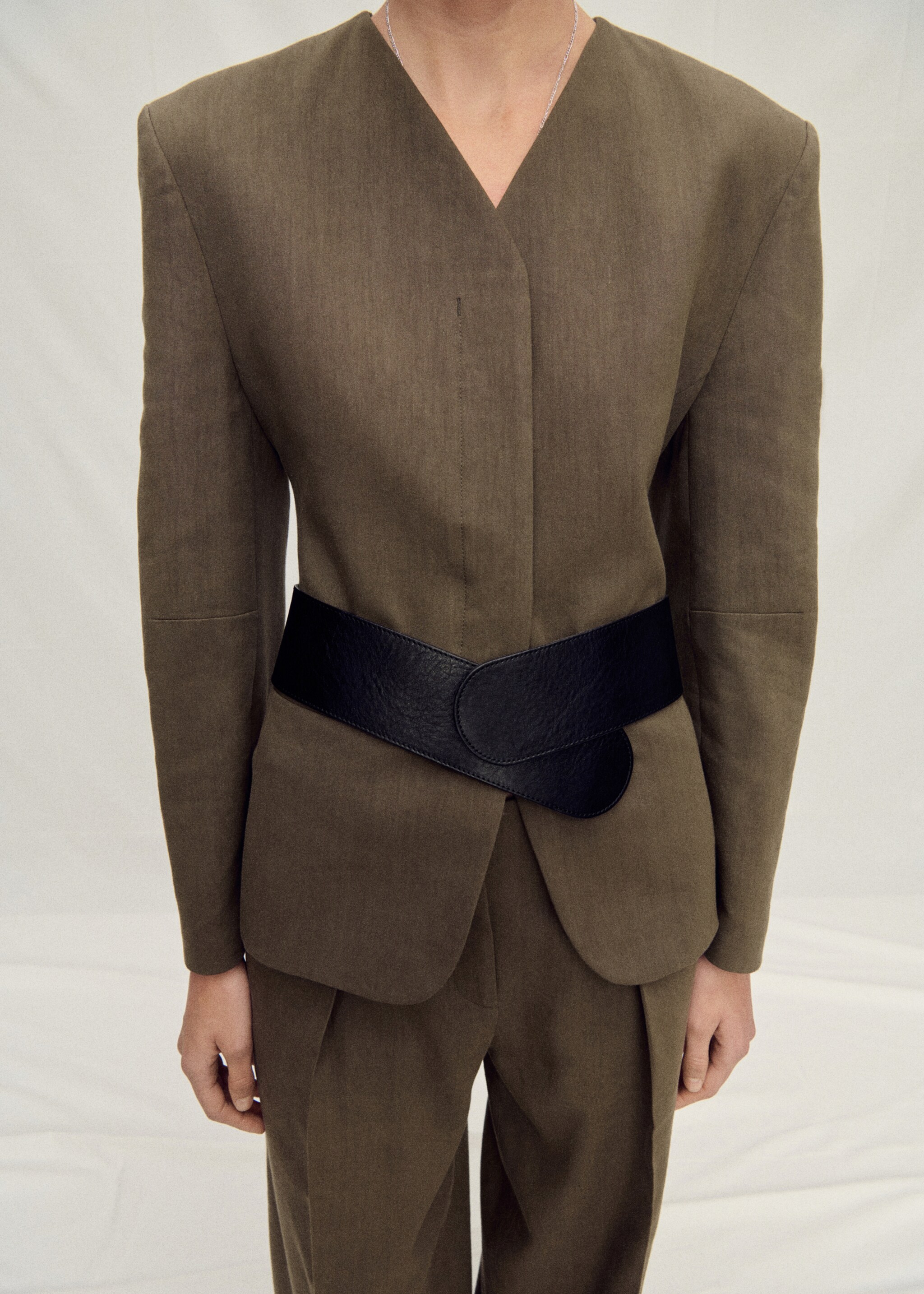 Seamless linen suit jacket - Medium plane