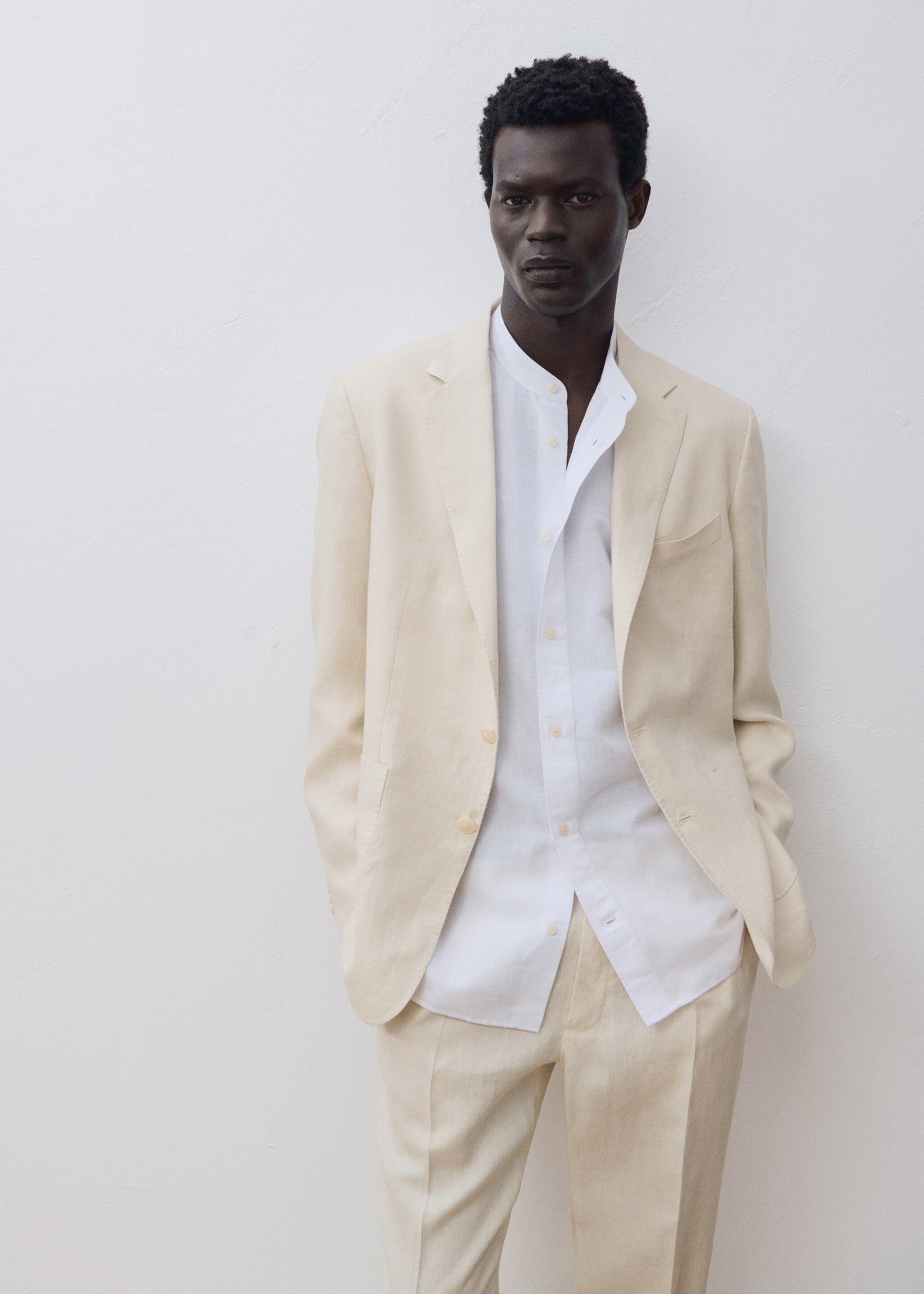 Blazer fato Salerno 100% linho slim fit - Pormenor do artigo 5