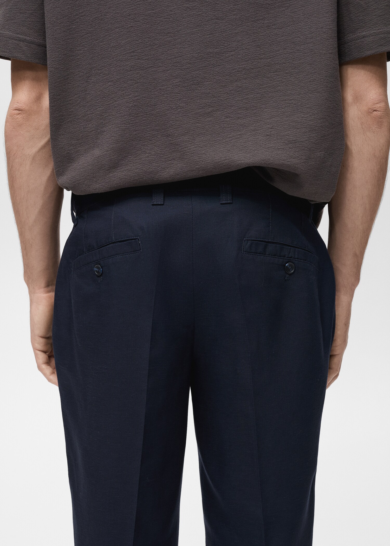 Slim fit linen pants - Details of the article 6