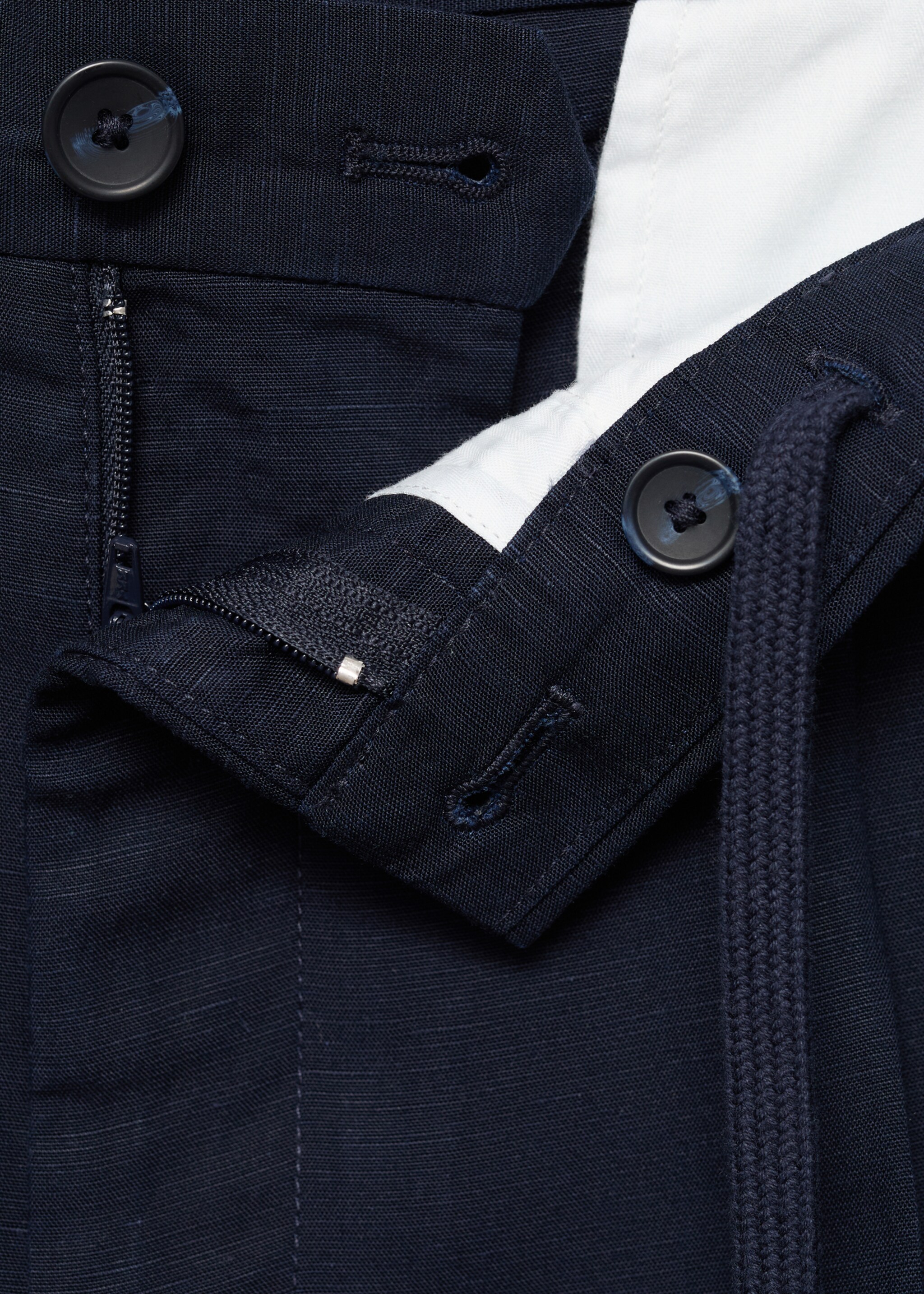 Slim fit linen trousers - Details of the article 8