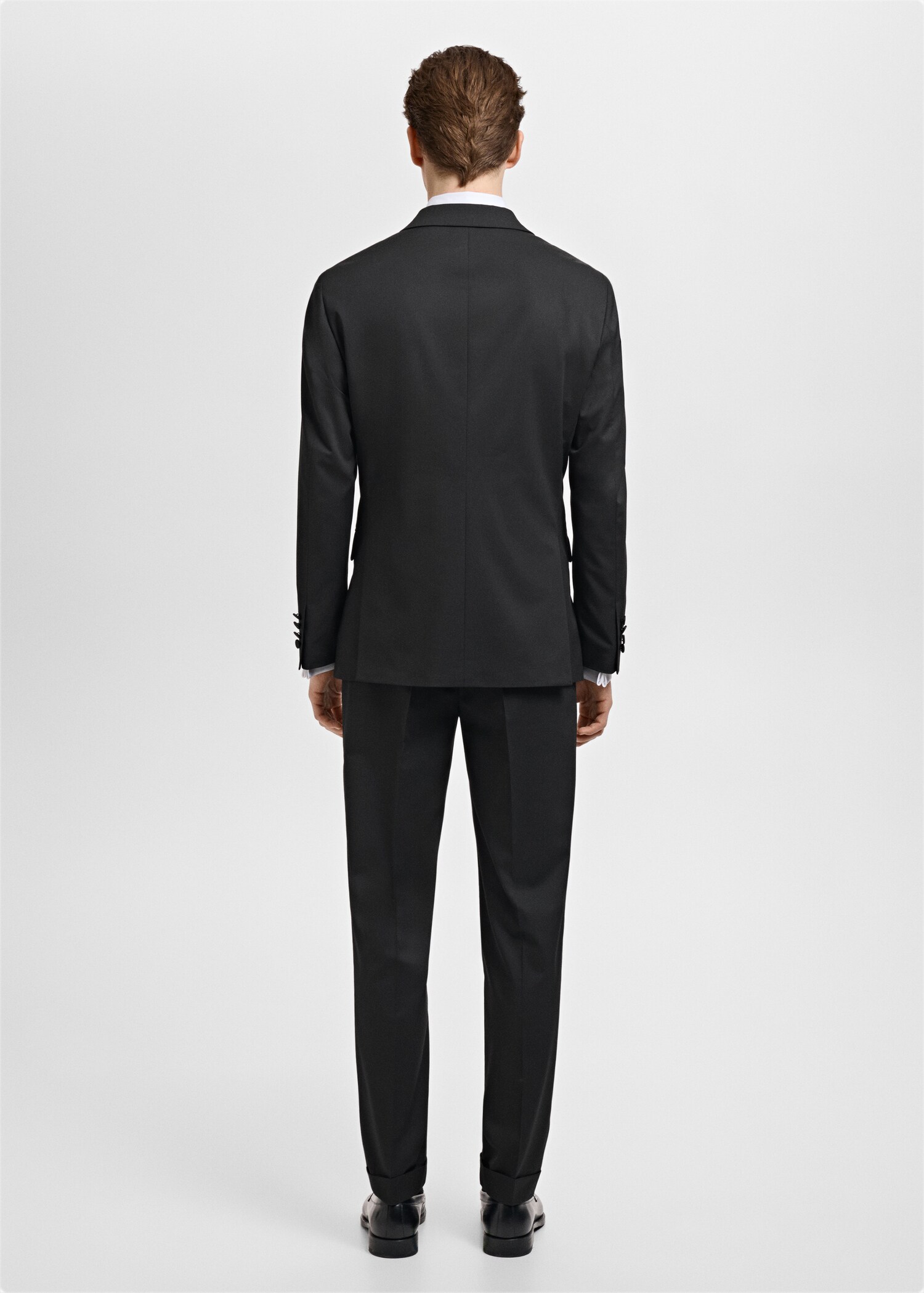 Veste de costume à revers satinés - Verso de l’article
