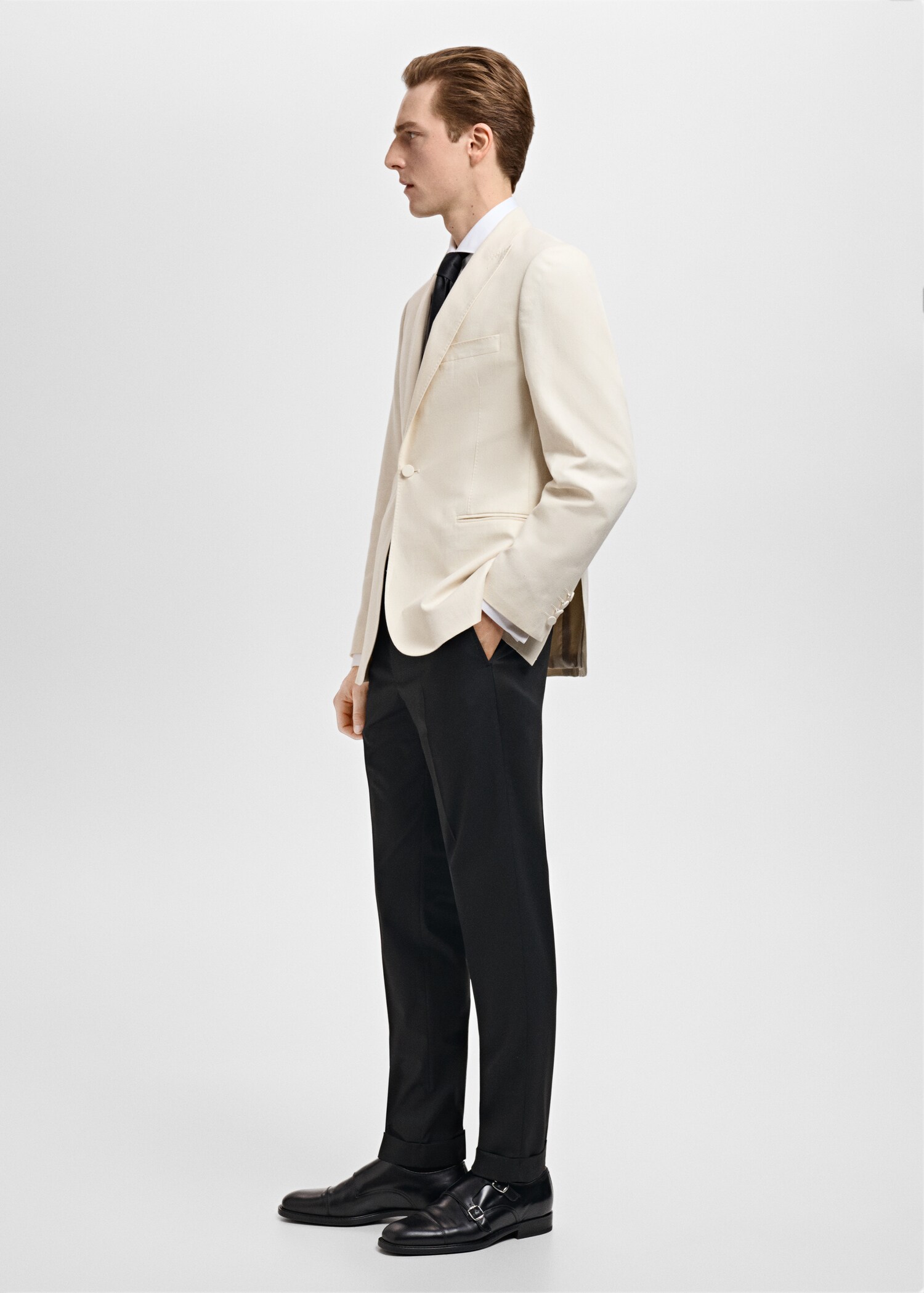 Blazer de costume lin slim-fit - Détail de l'article 2
