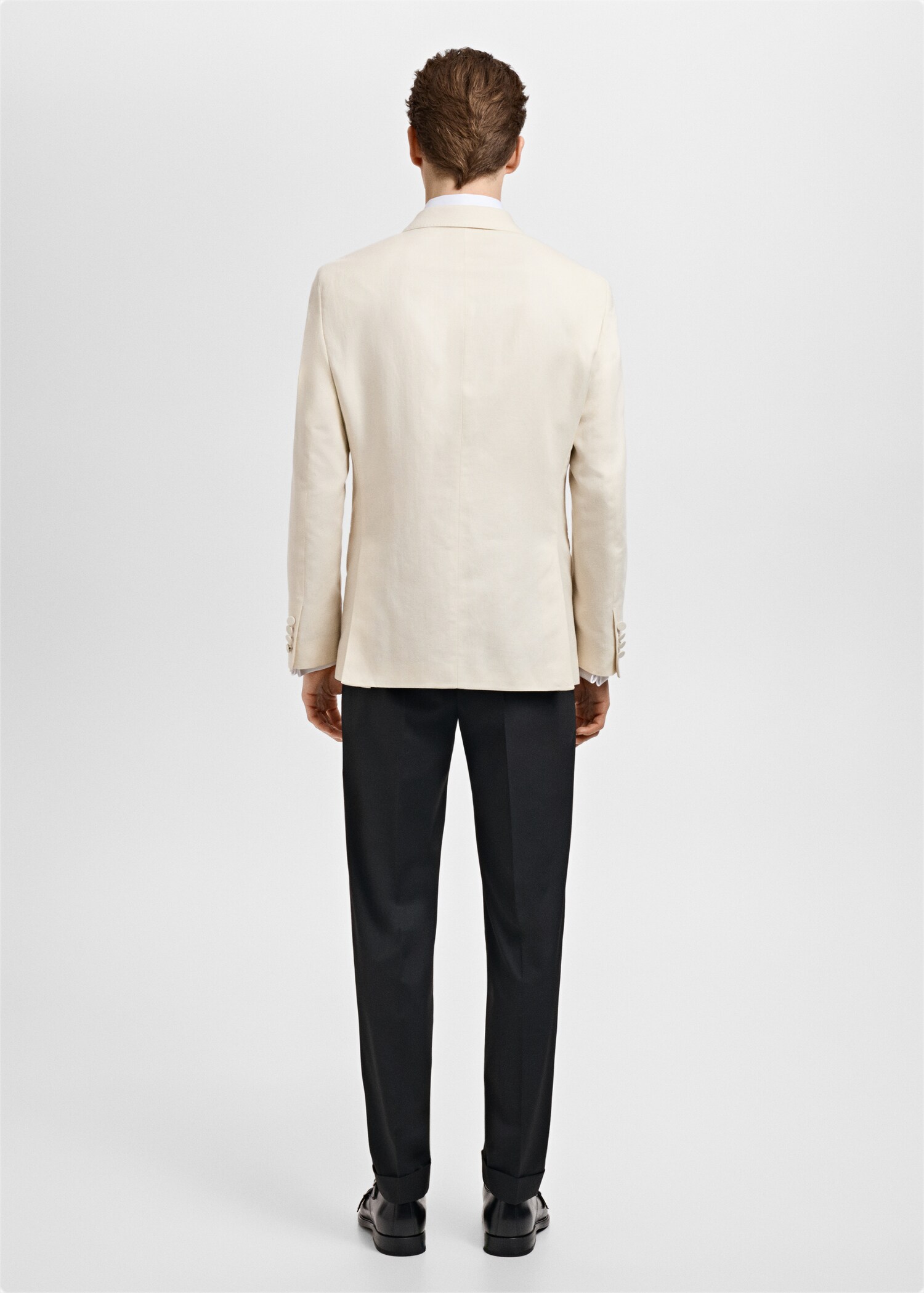 Blazer de costume lin slim-fit - Verso de l’article