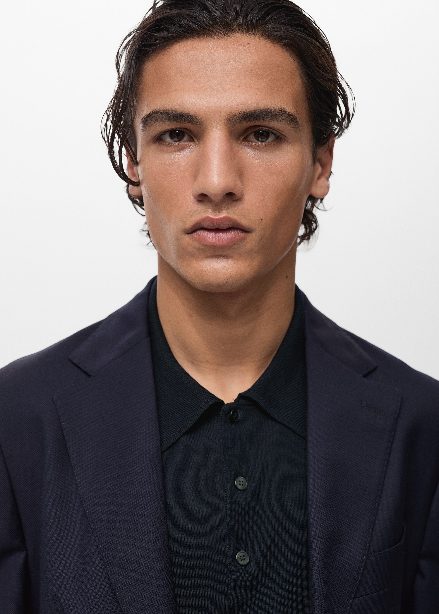 Slim-fit jacket made from 100% cool wool - Details of the article 1