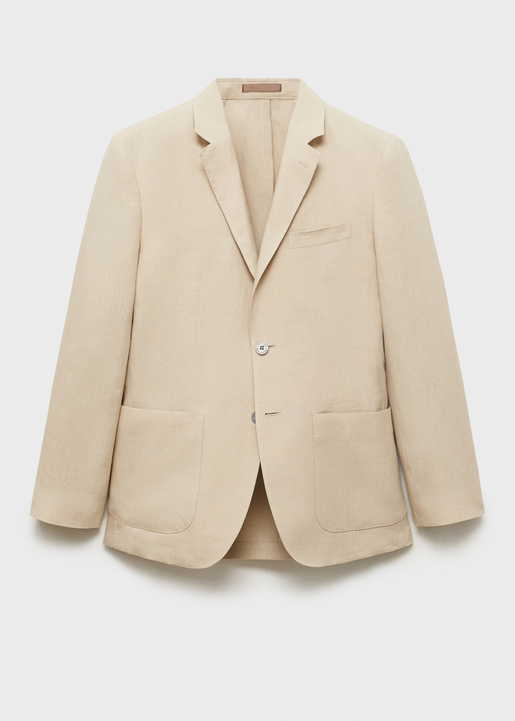 100% linen jacket with patch pockets - Article without model
