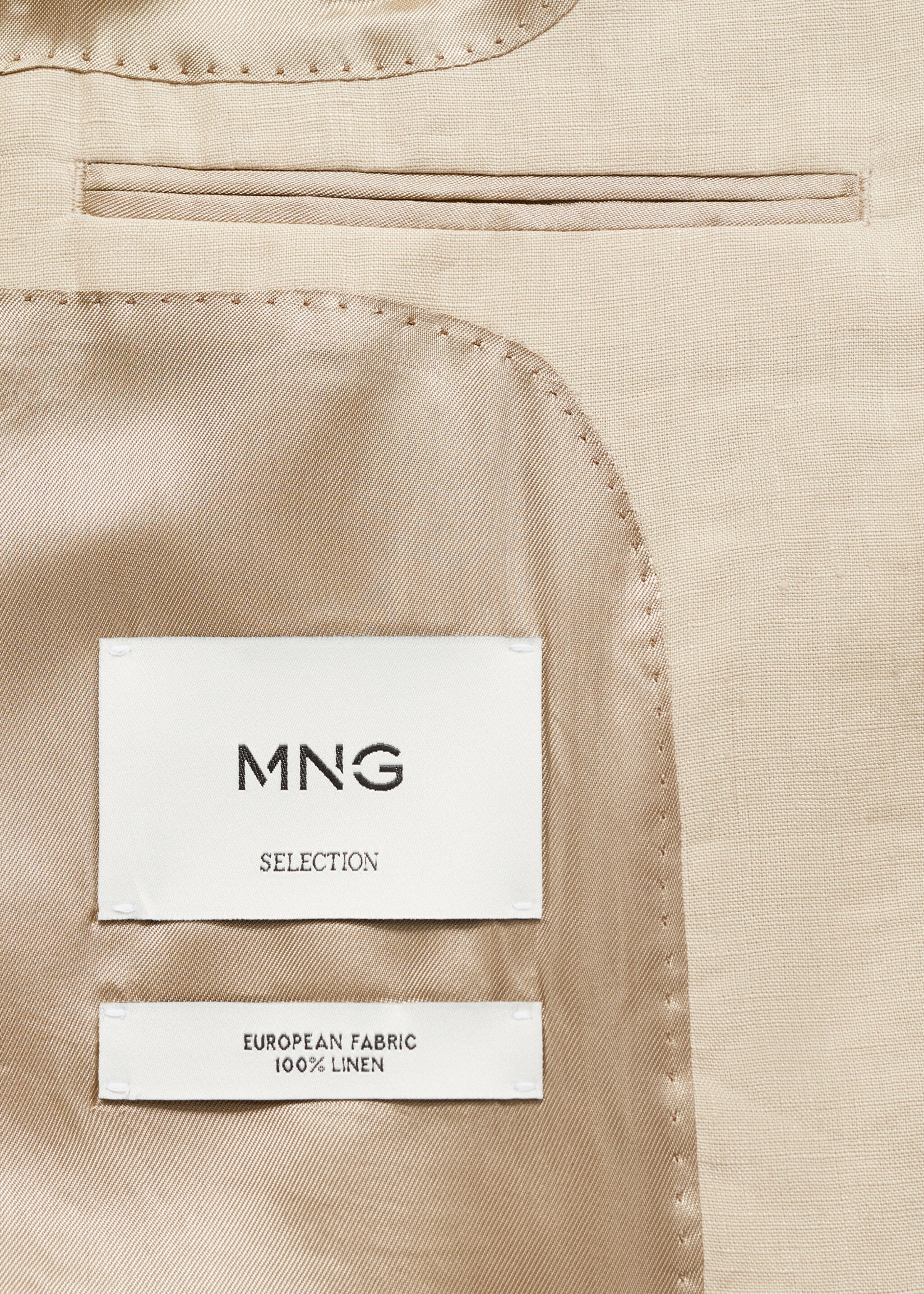 100% linen jacket with patch pockets - Details of the article 0