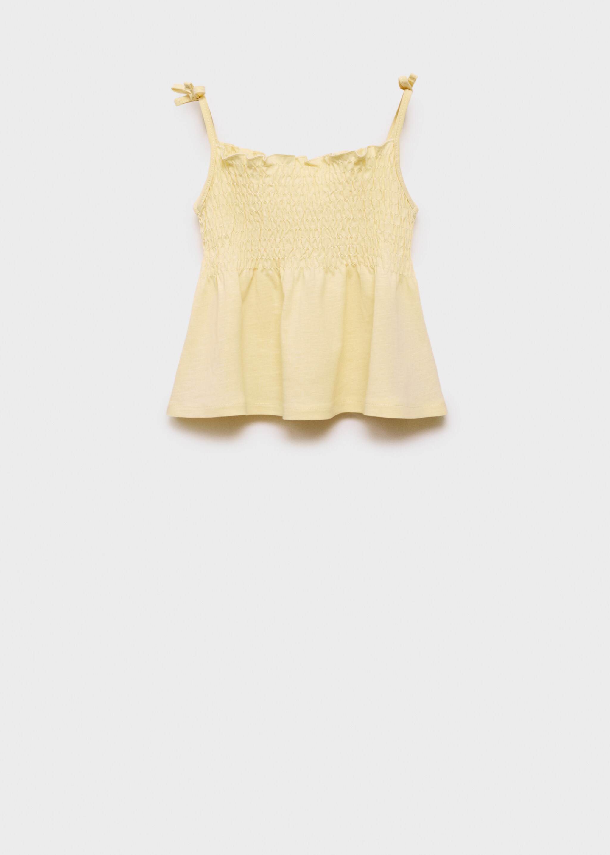 Ruched strapless top - Reverse of the article