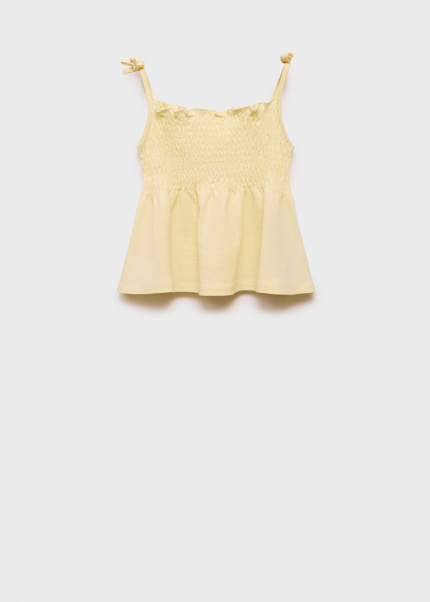 Ruched strapless top - Reverse of the article