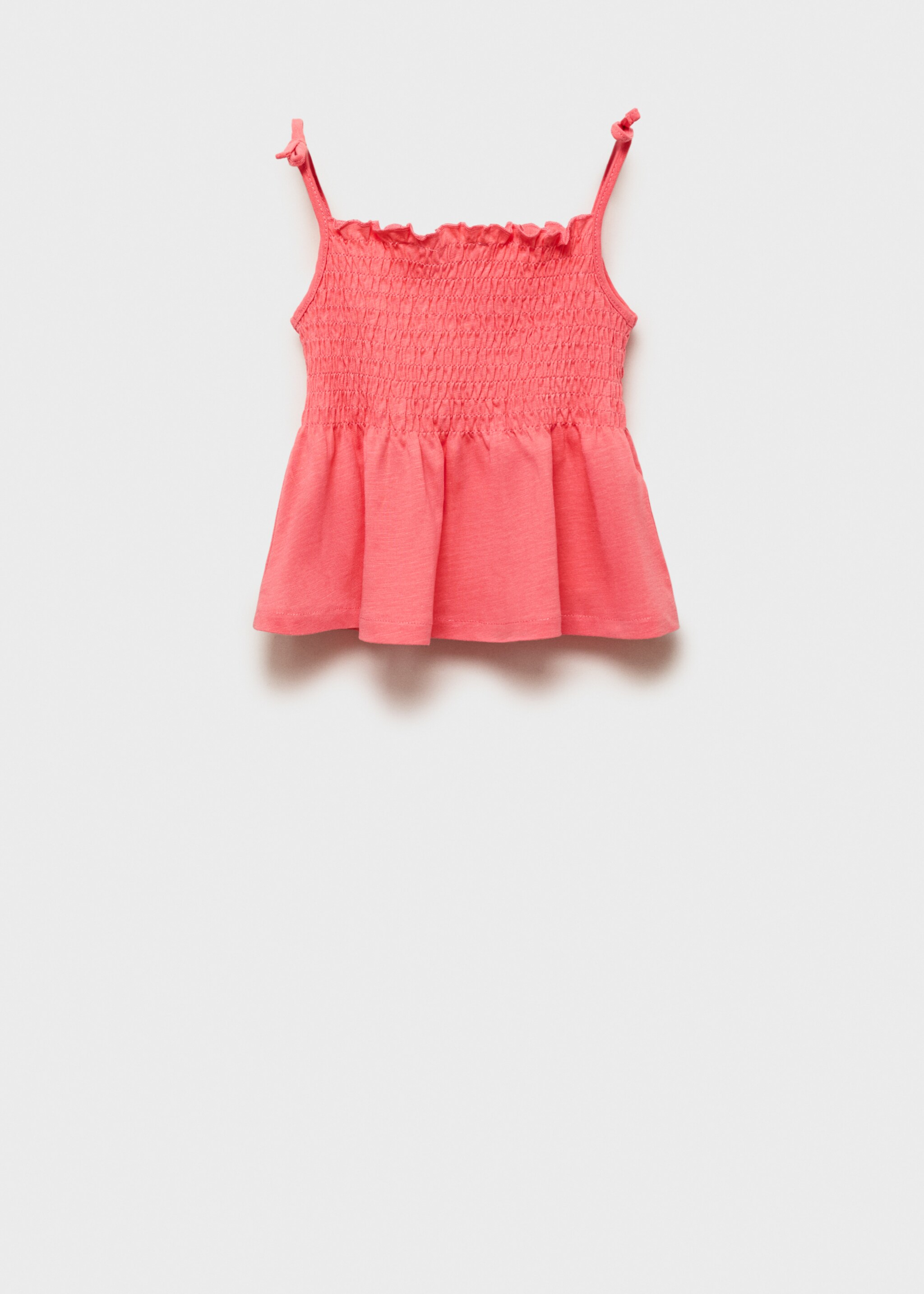 Ruched strapless top - Reverse of the article