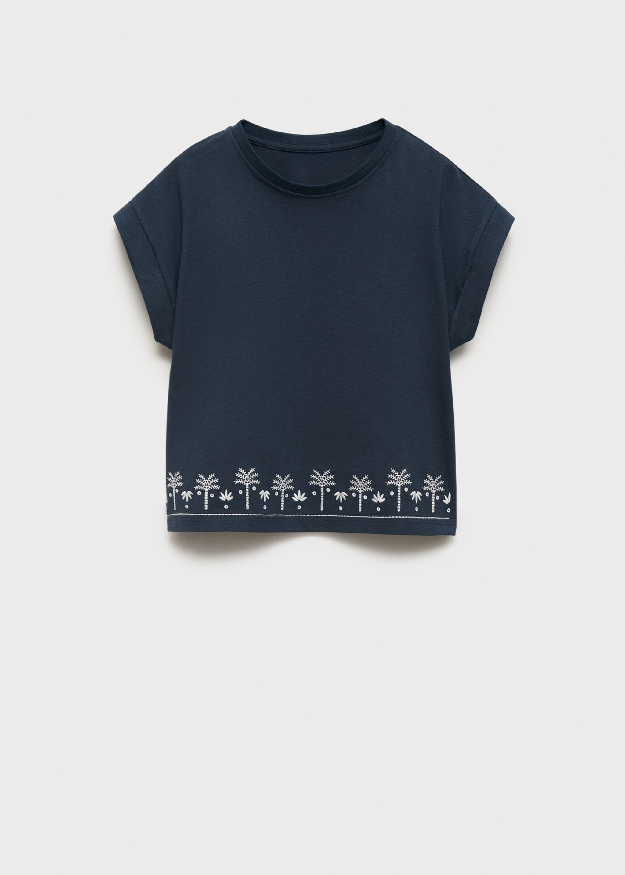 Embroidered short-sleeved t-shirt - Article without model