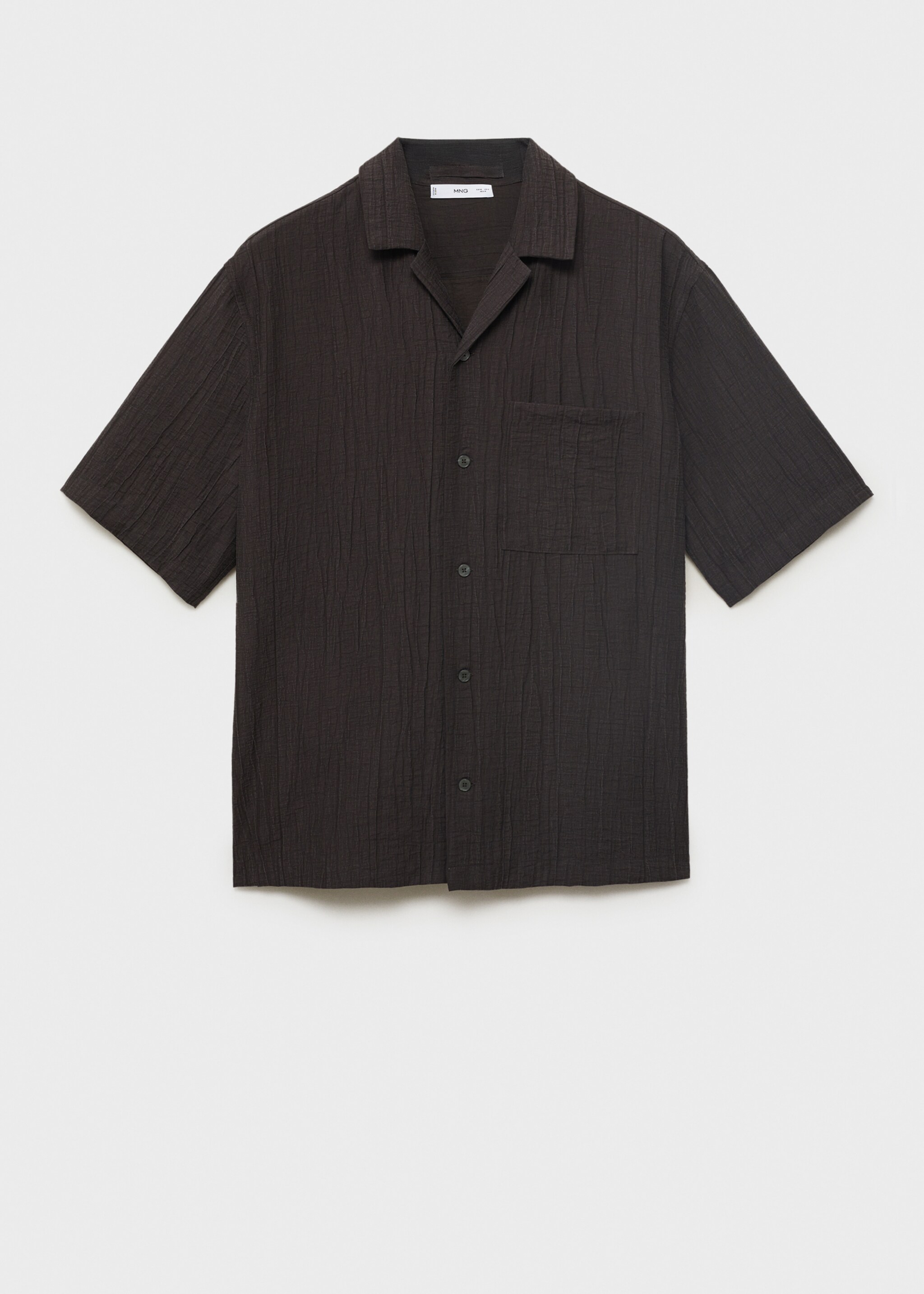 Creased-effect shirt - Article without model