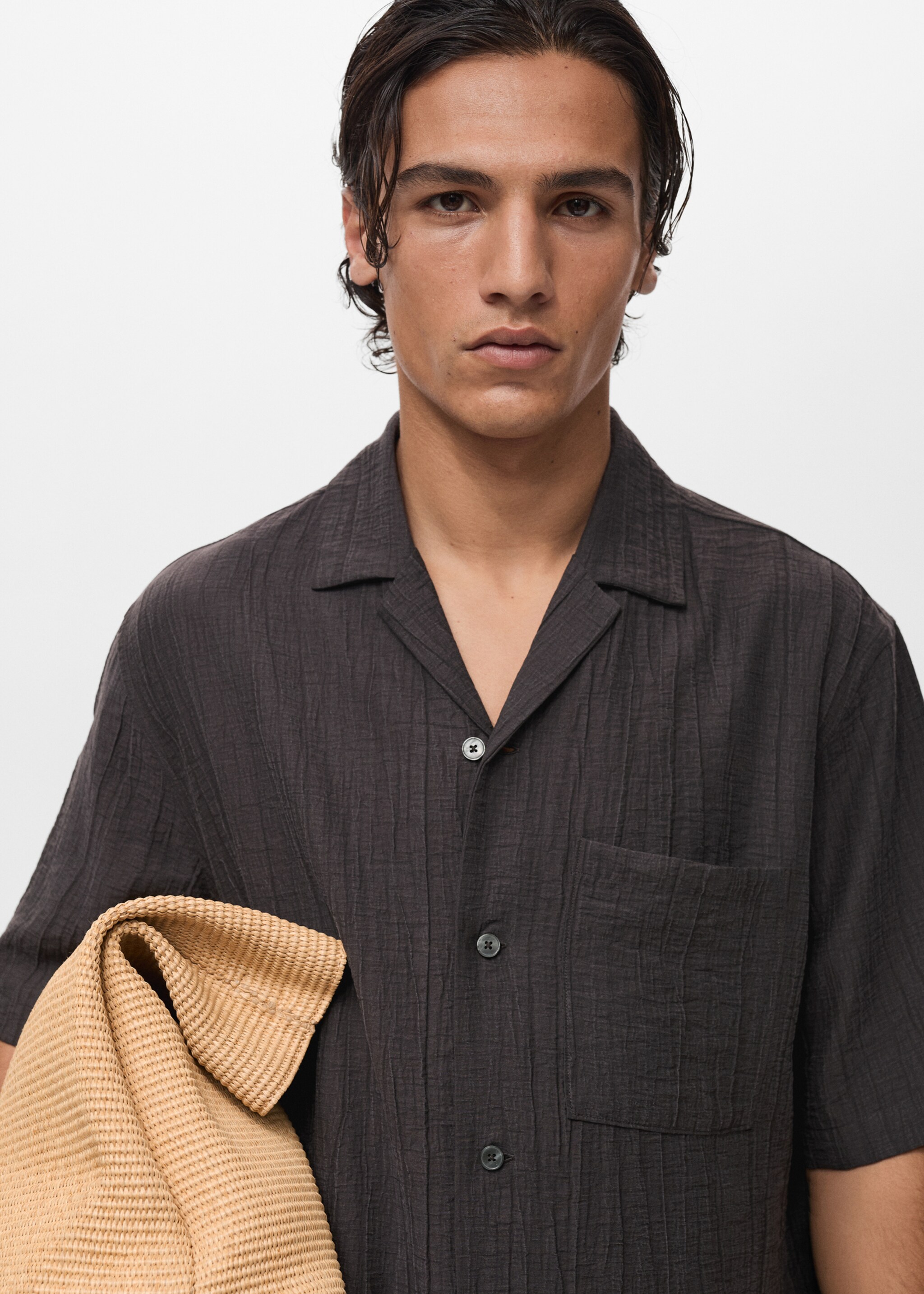 Creased-effect shirt - Details of the article 1