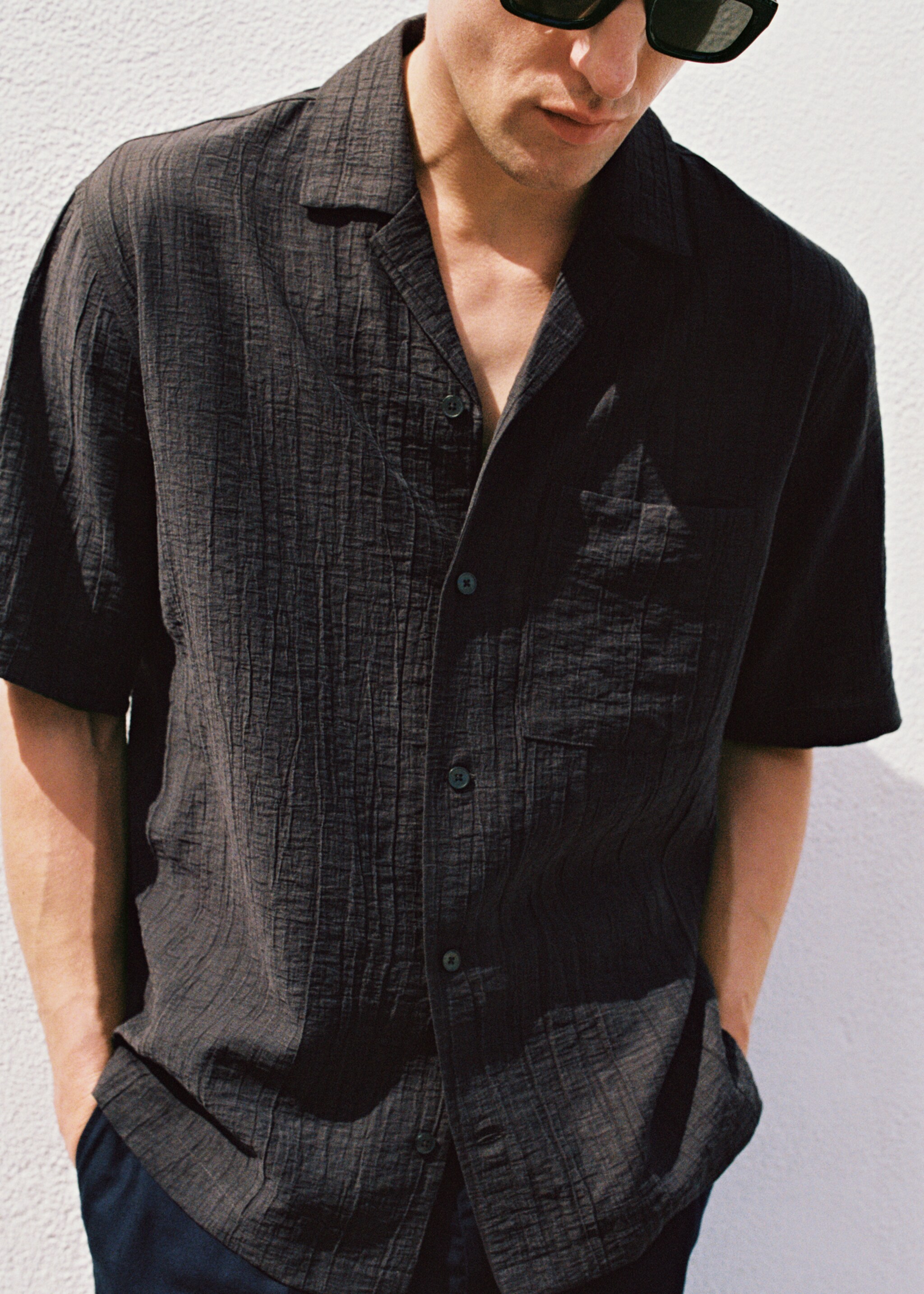 Creased-effect shirt - Details of the article 3