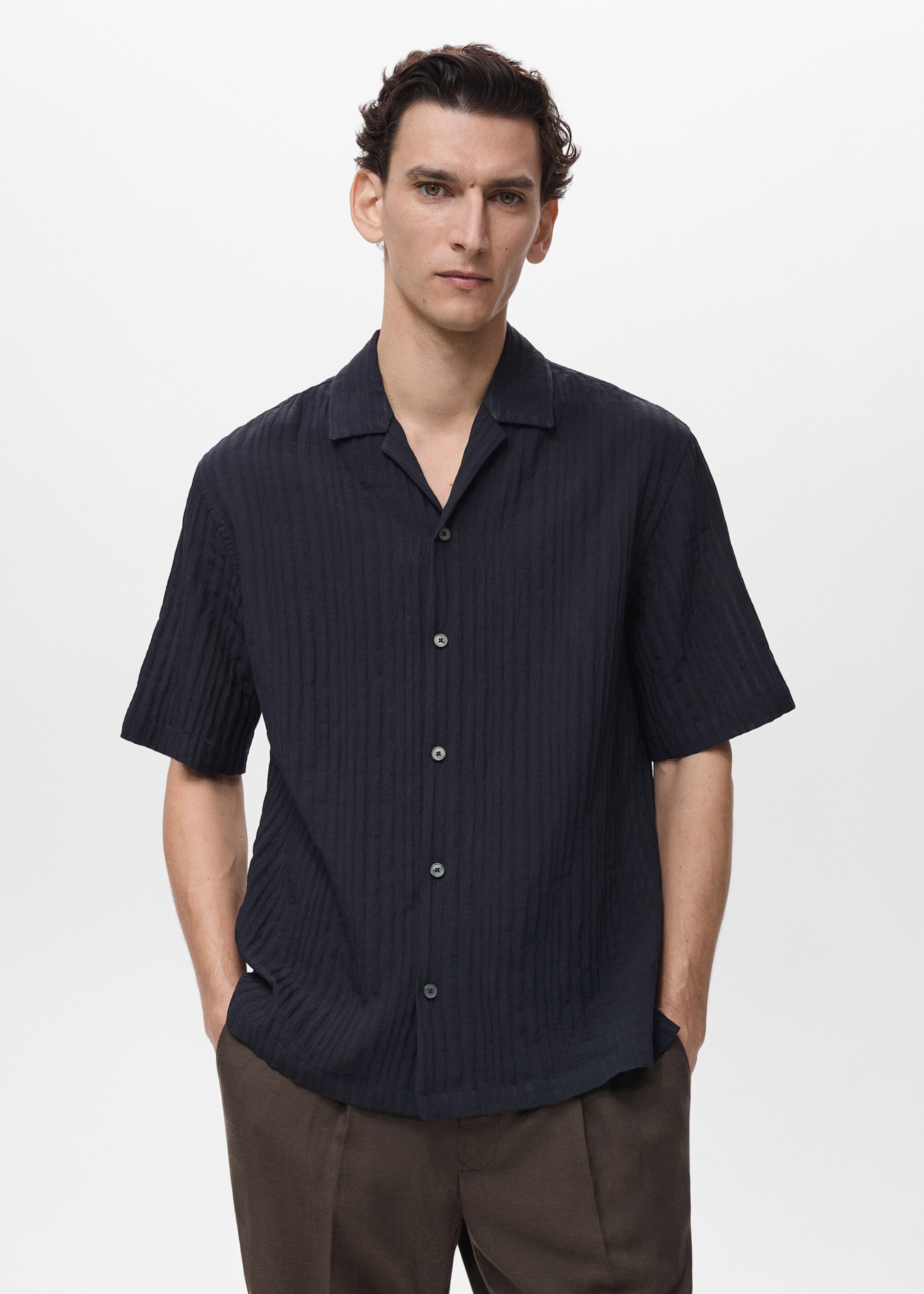 Chemise structurée rayures - Plan moyen