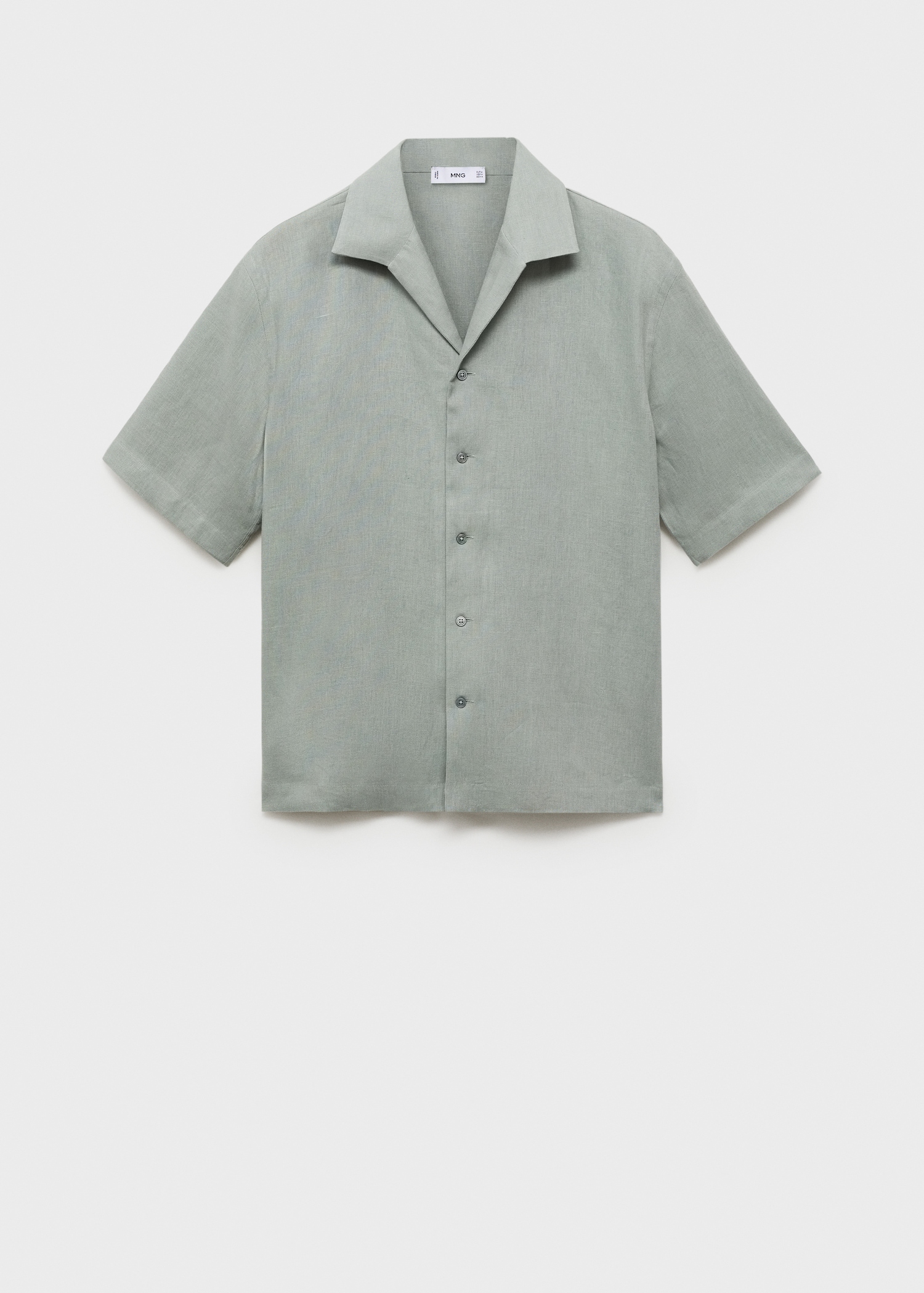 100% linen short sleeve shirt - Article without model