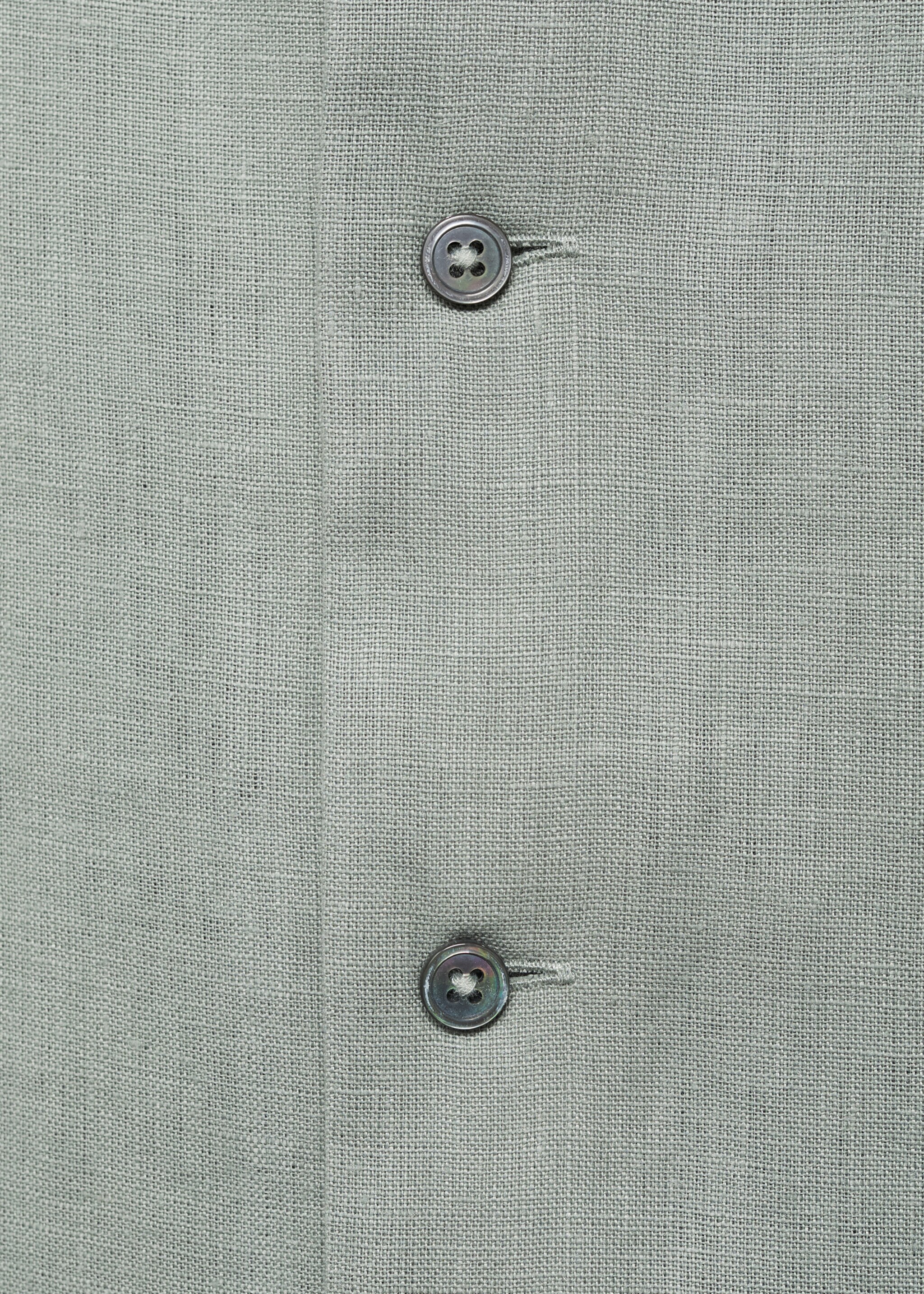 100% linen short sleeve shirt - Details of the article 8