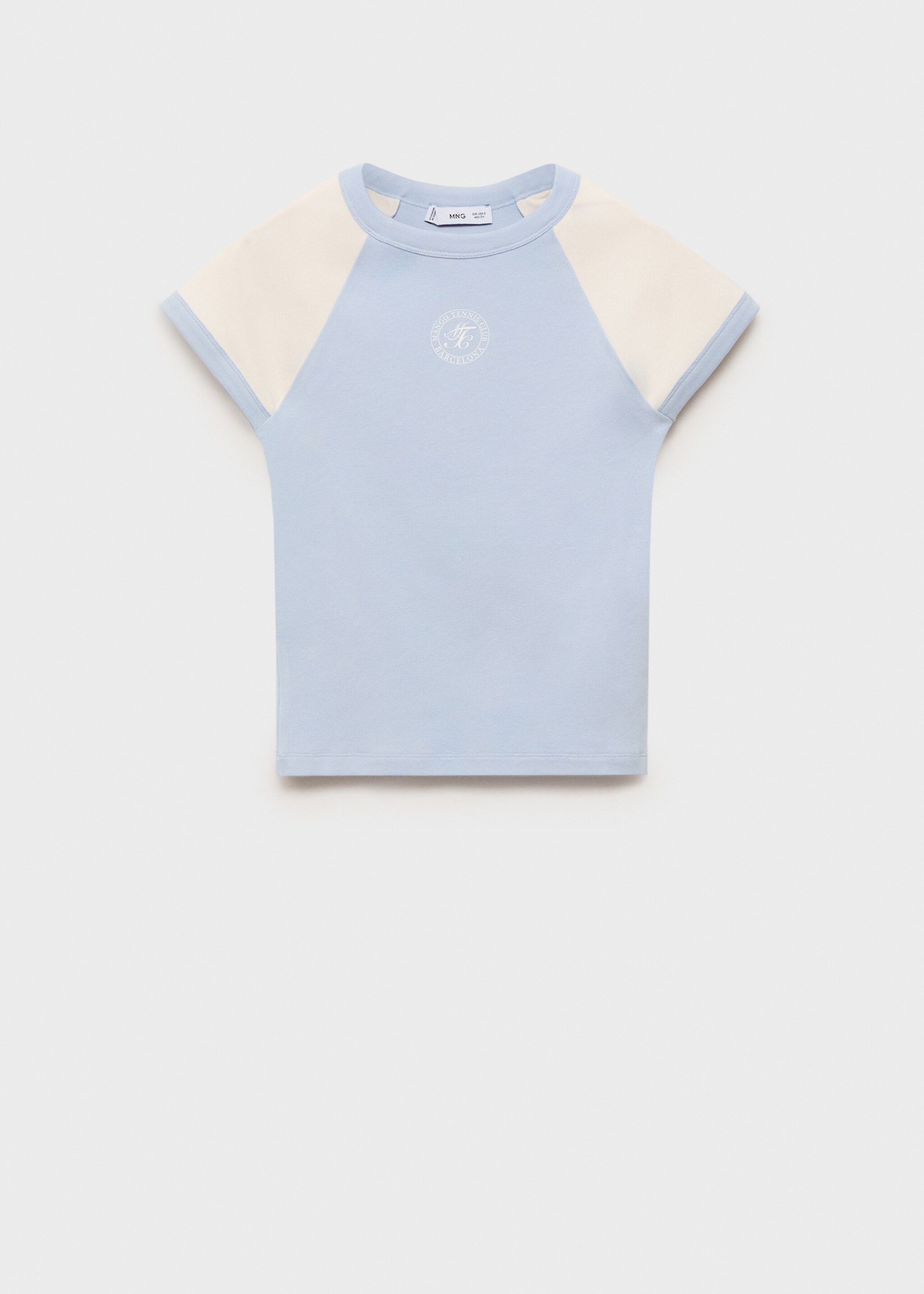 Camiseta algodón mangas contraste - Artículo sin modelo