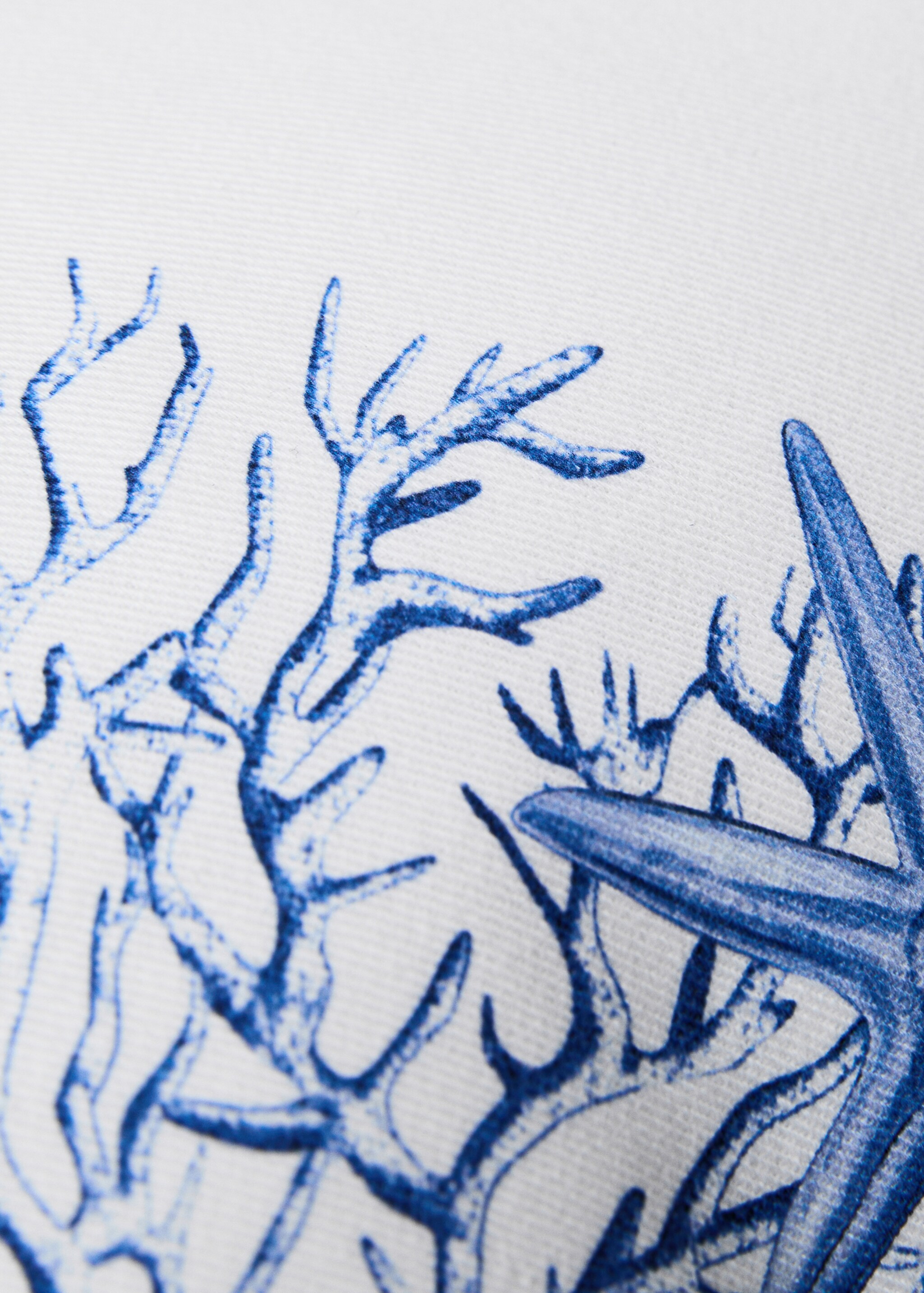 Vändbart kuddfodral med marint tryck 30x50 cm - Detaljer om artikeln 4