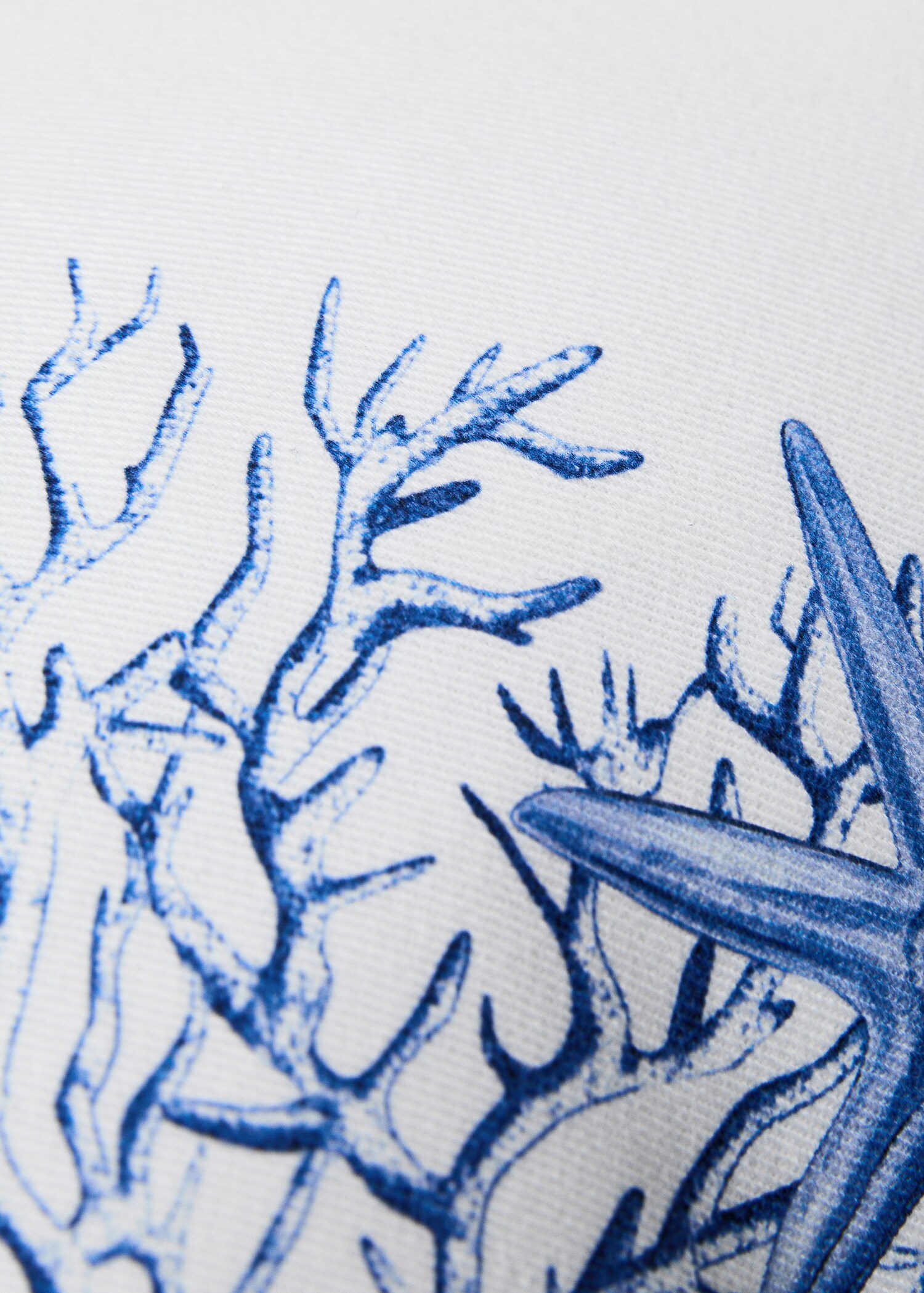 Vändbart kuddfodral med marint tryck 30x50 cm - Detaljer om artikeln 4