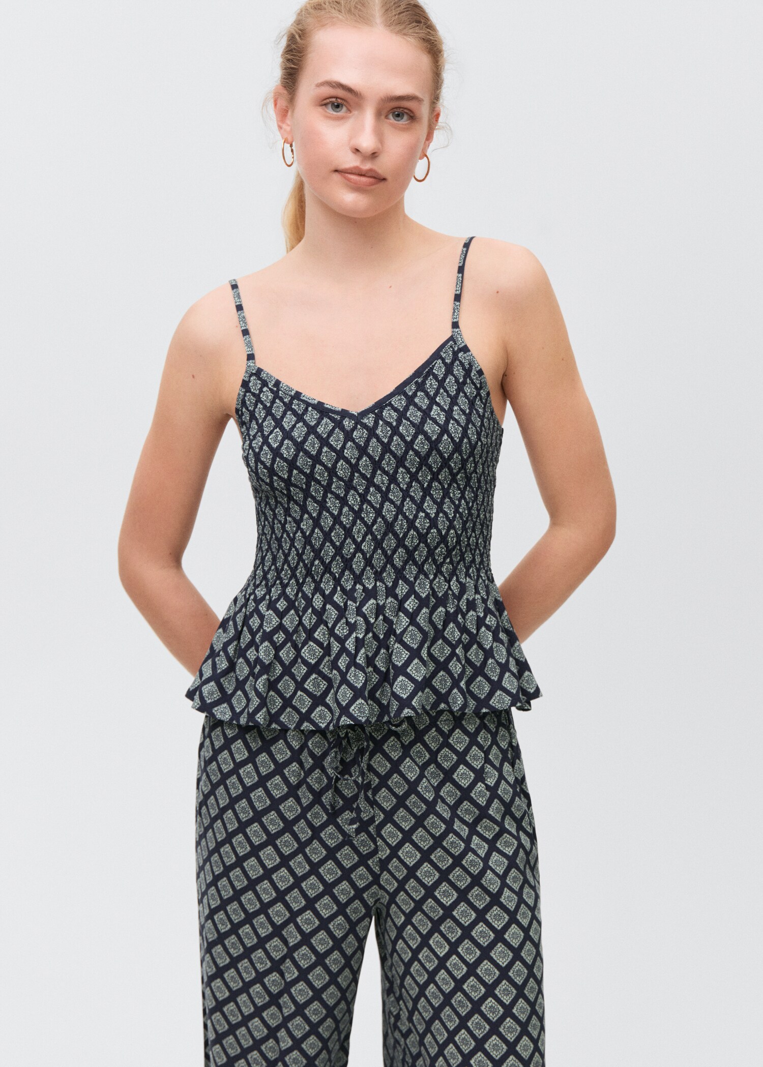 Pantalon droit imprimé - Détail de l'article 1
