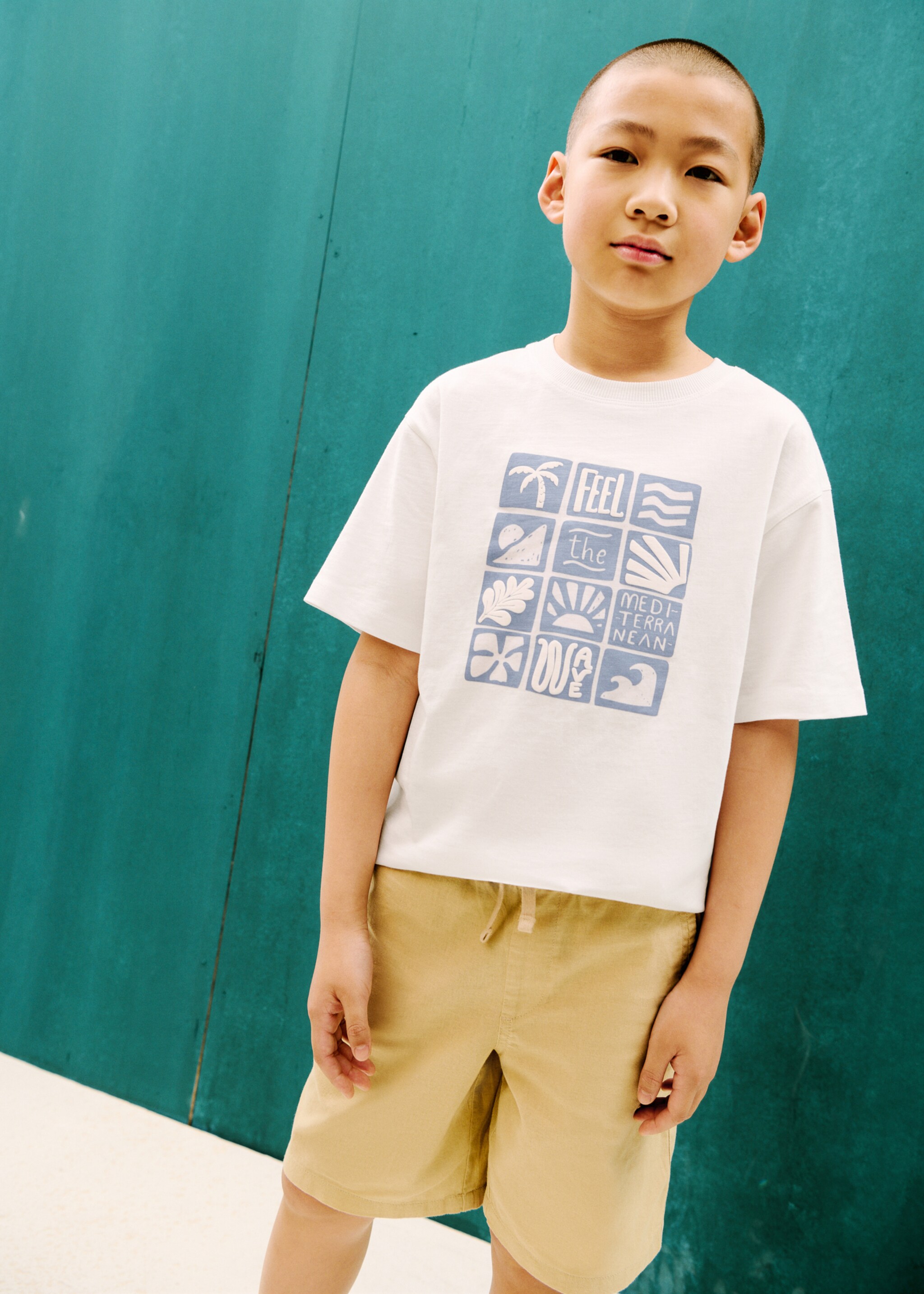 T-shirt imprimé surf - Plan moyen