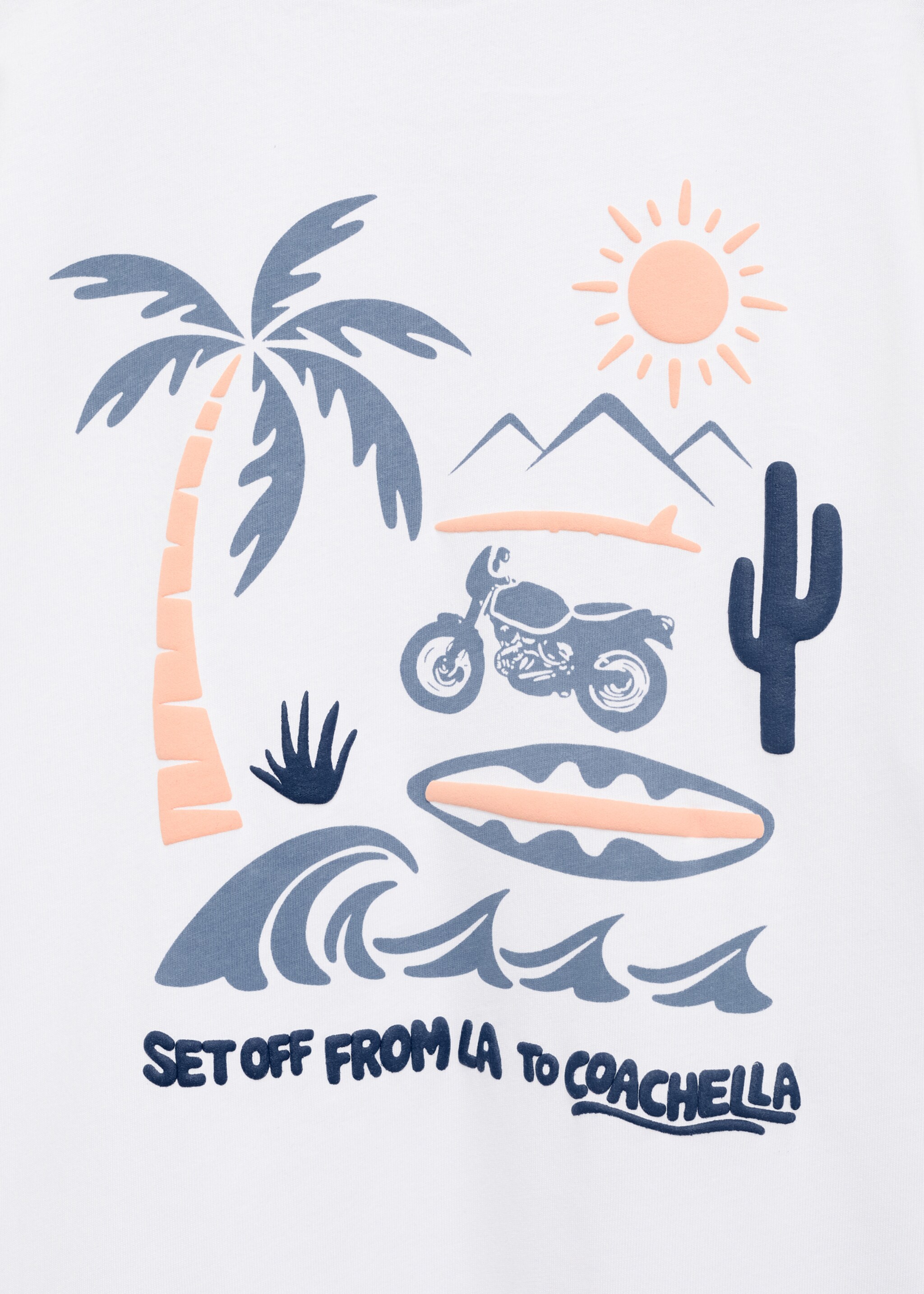 Printed cotton-blend T-shirt - Details of the article 0