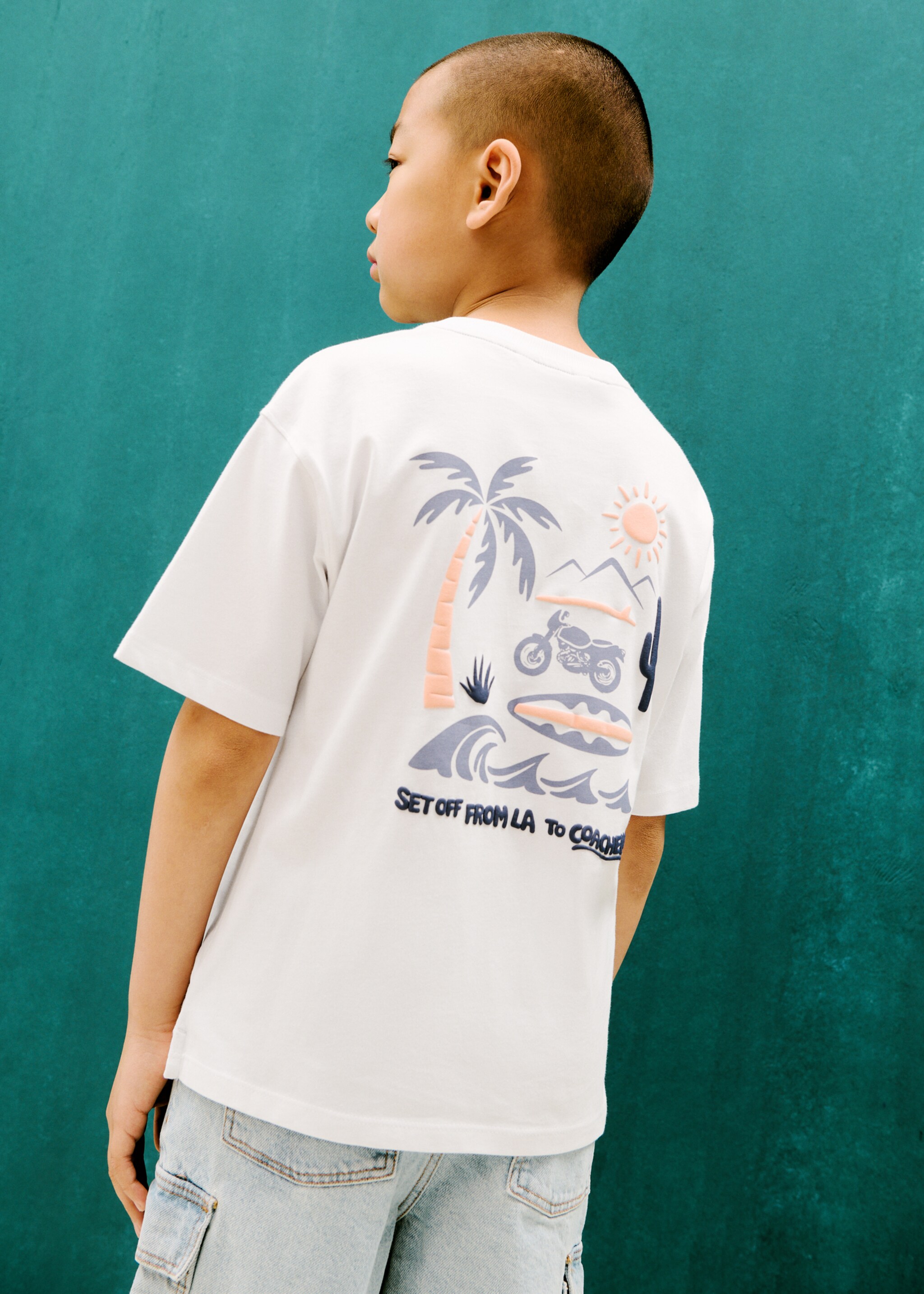 Printed cotton-blend T-shirt - Details of the article 6