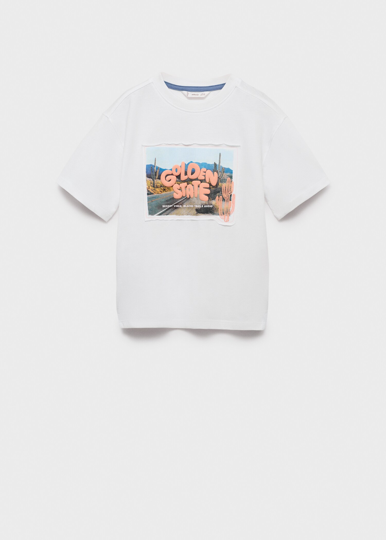Tryckt bomull t-shirt - Artikel utan modell