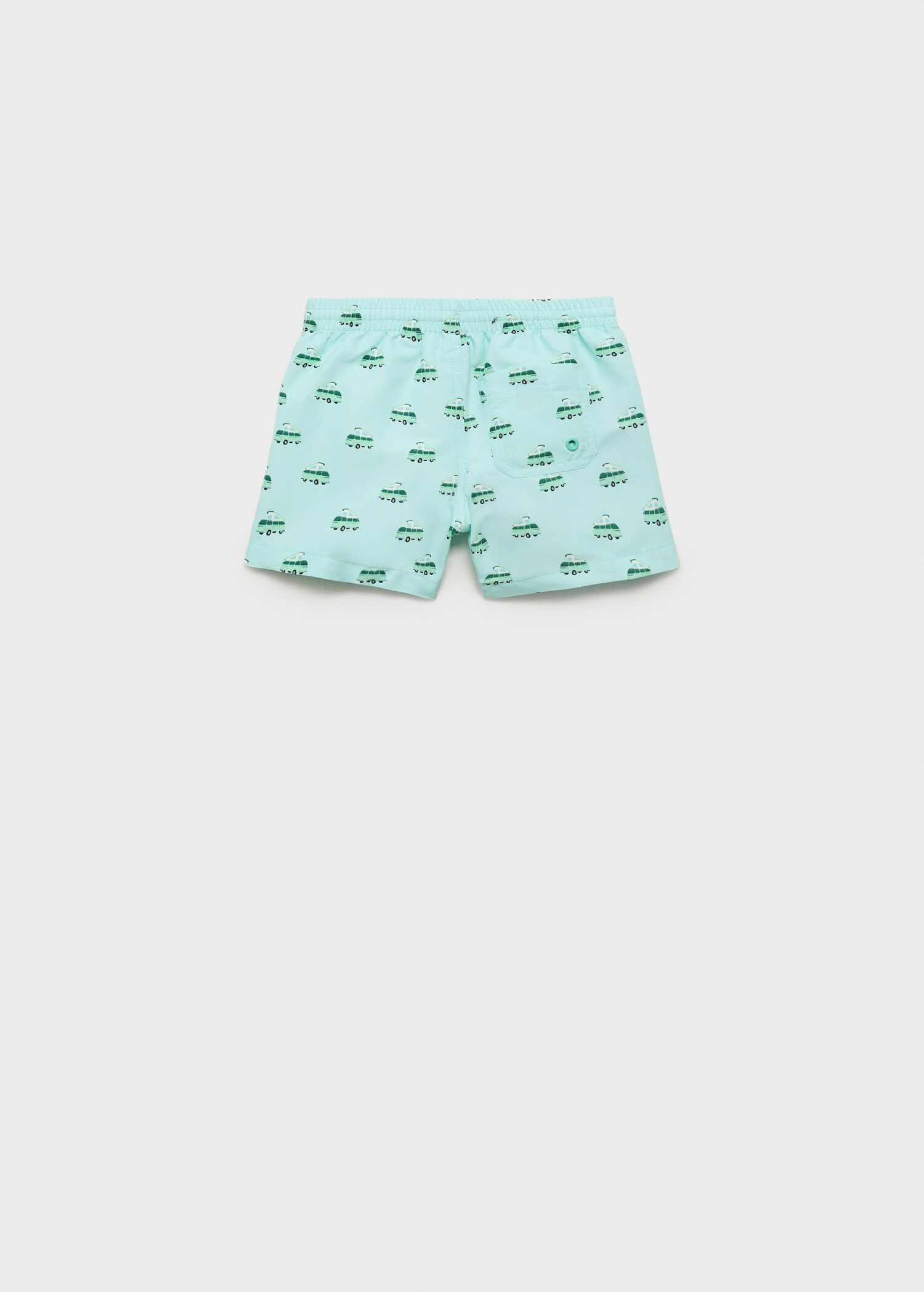 Printed swimming trunks - Reverse of the article
