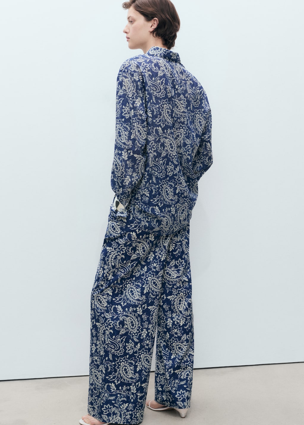 Printed cotton pants