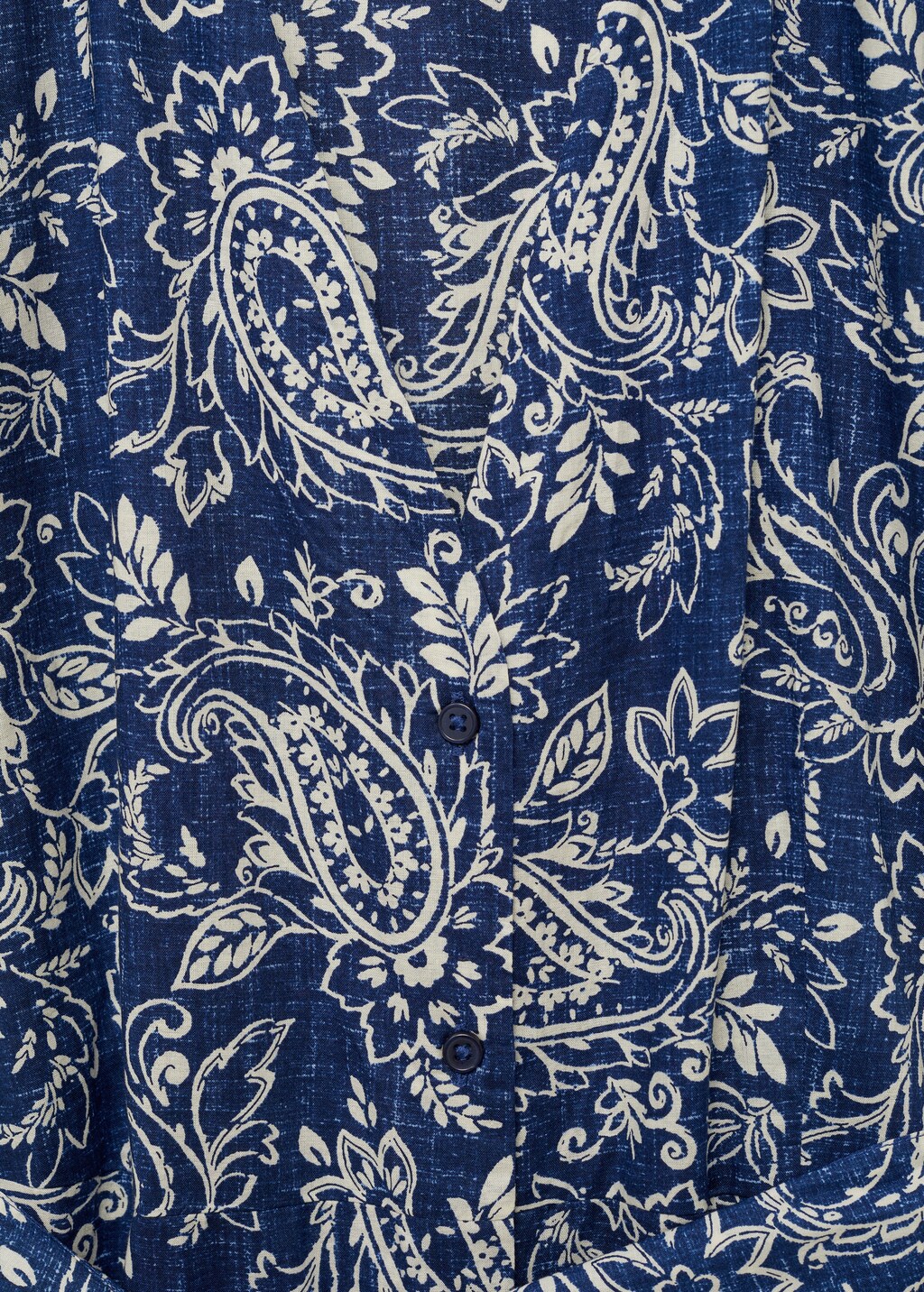 Paisley flared dress with belt