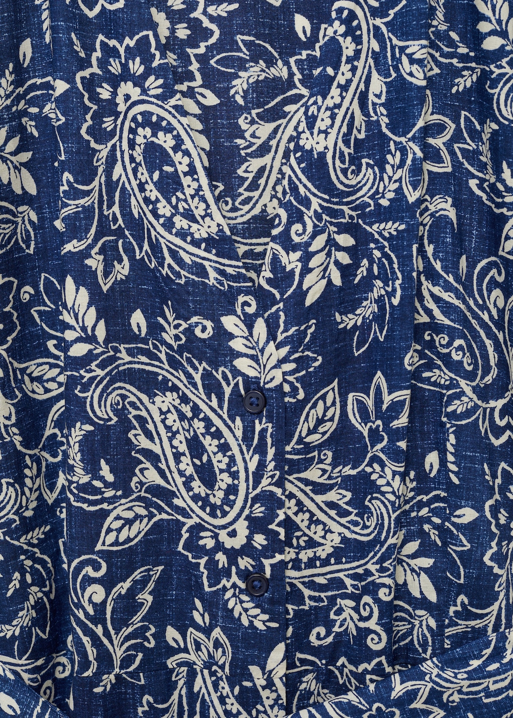 Paisley flared dress with belt