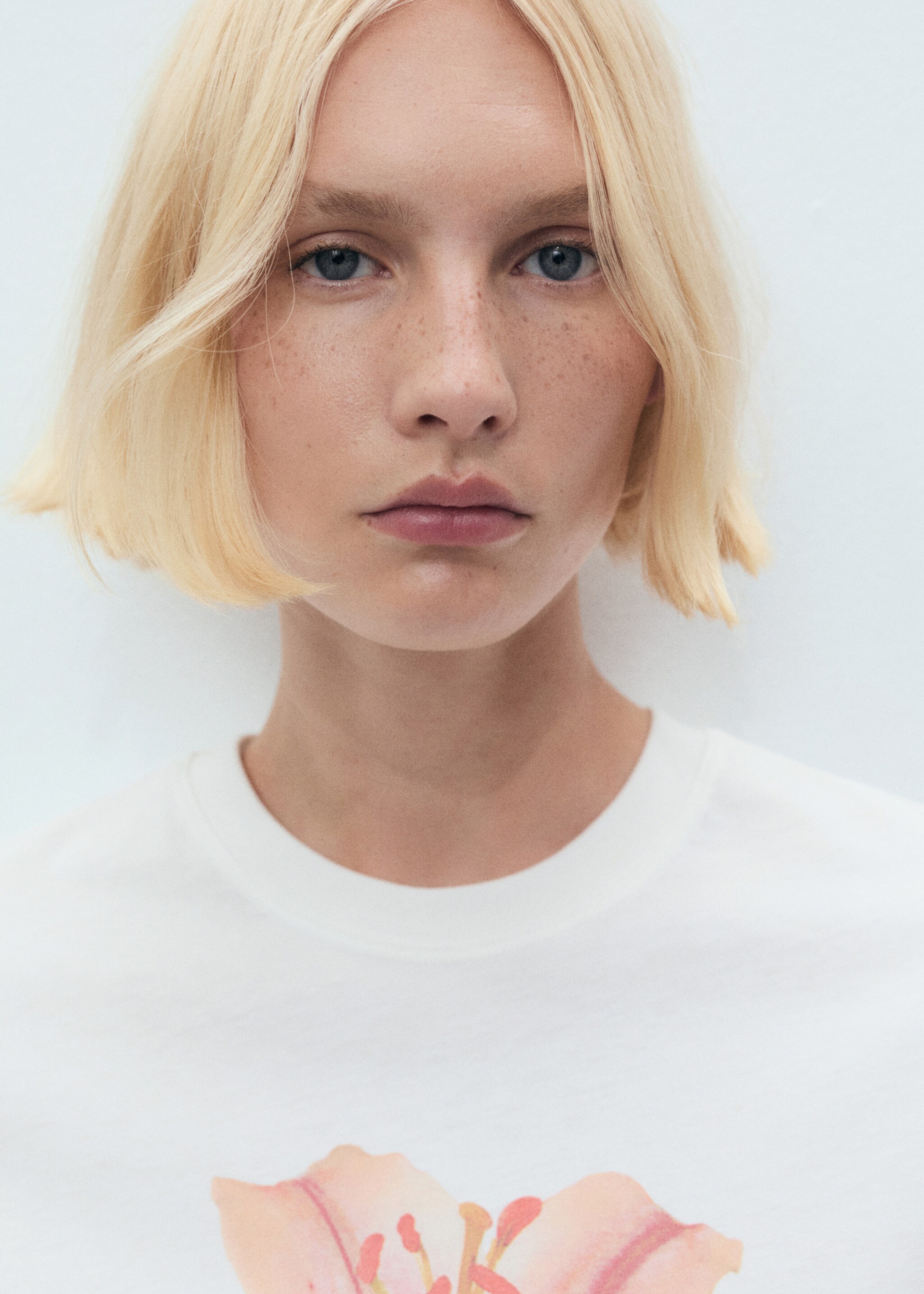 Floral print T-shirt - Details of the article 1
