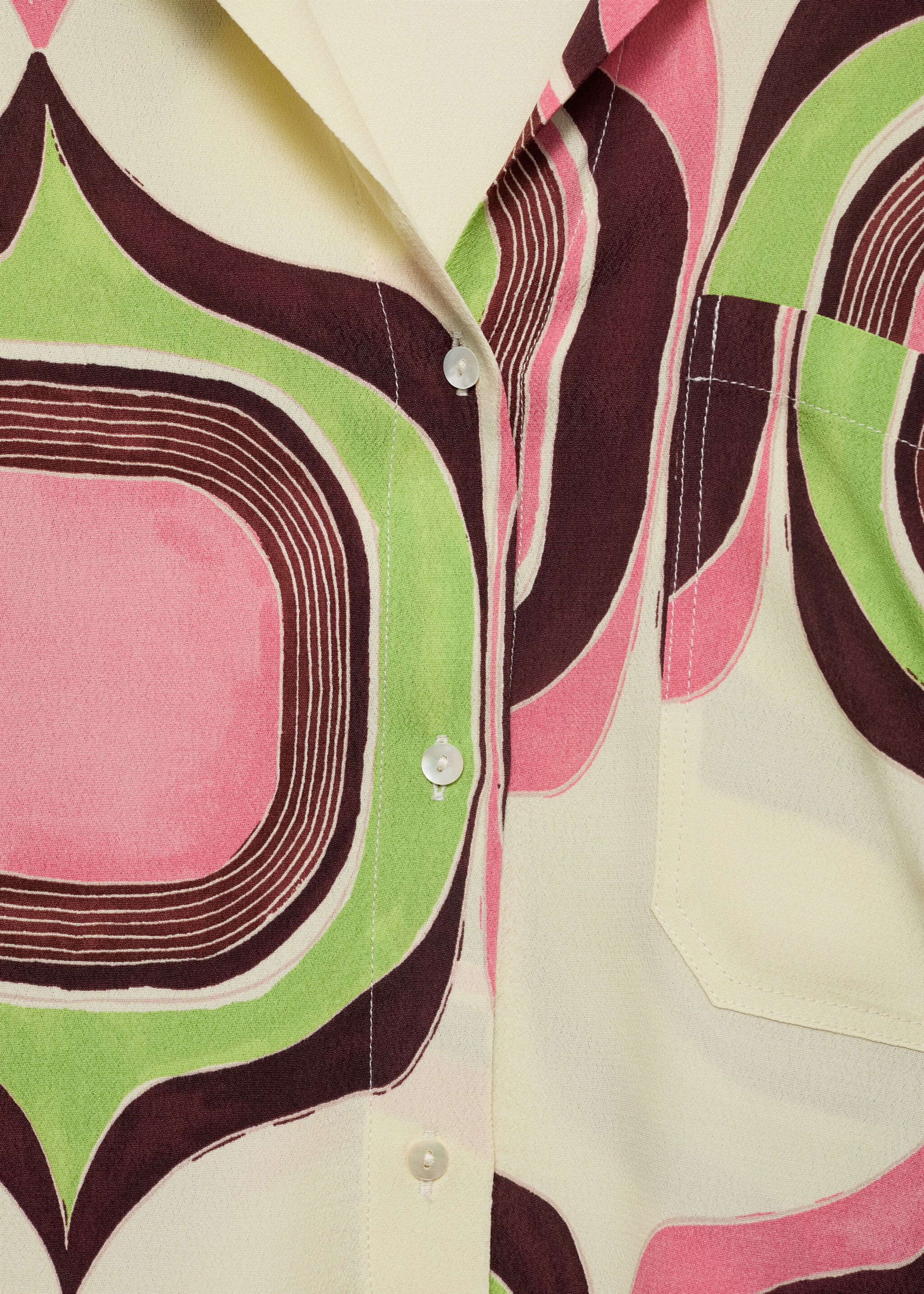 Geometric print blouse - Details of the article 8