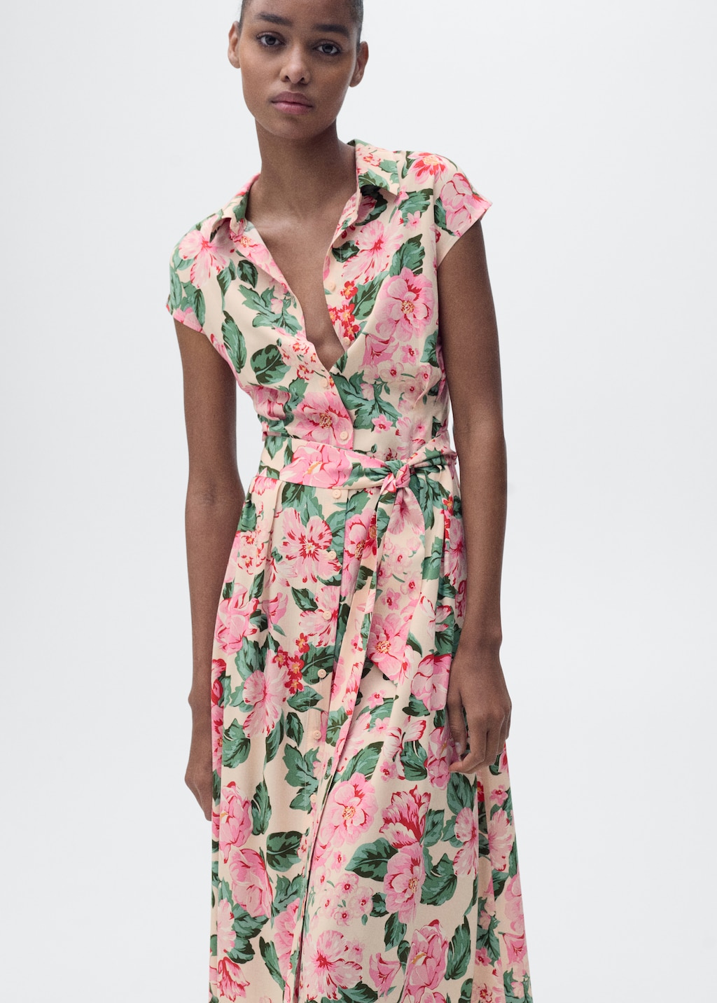 Mango Printed Shirt Dress Printed Shirt Dress With Belt Women MANGO Japan Mango Printed Shirt Dress Printed Shirt Dress With Belt Women MANGO Japan