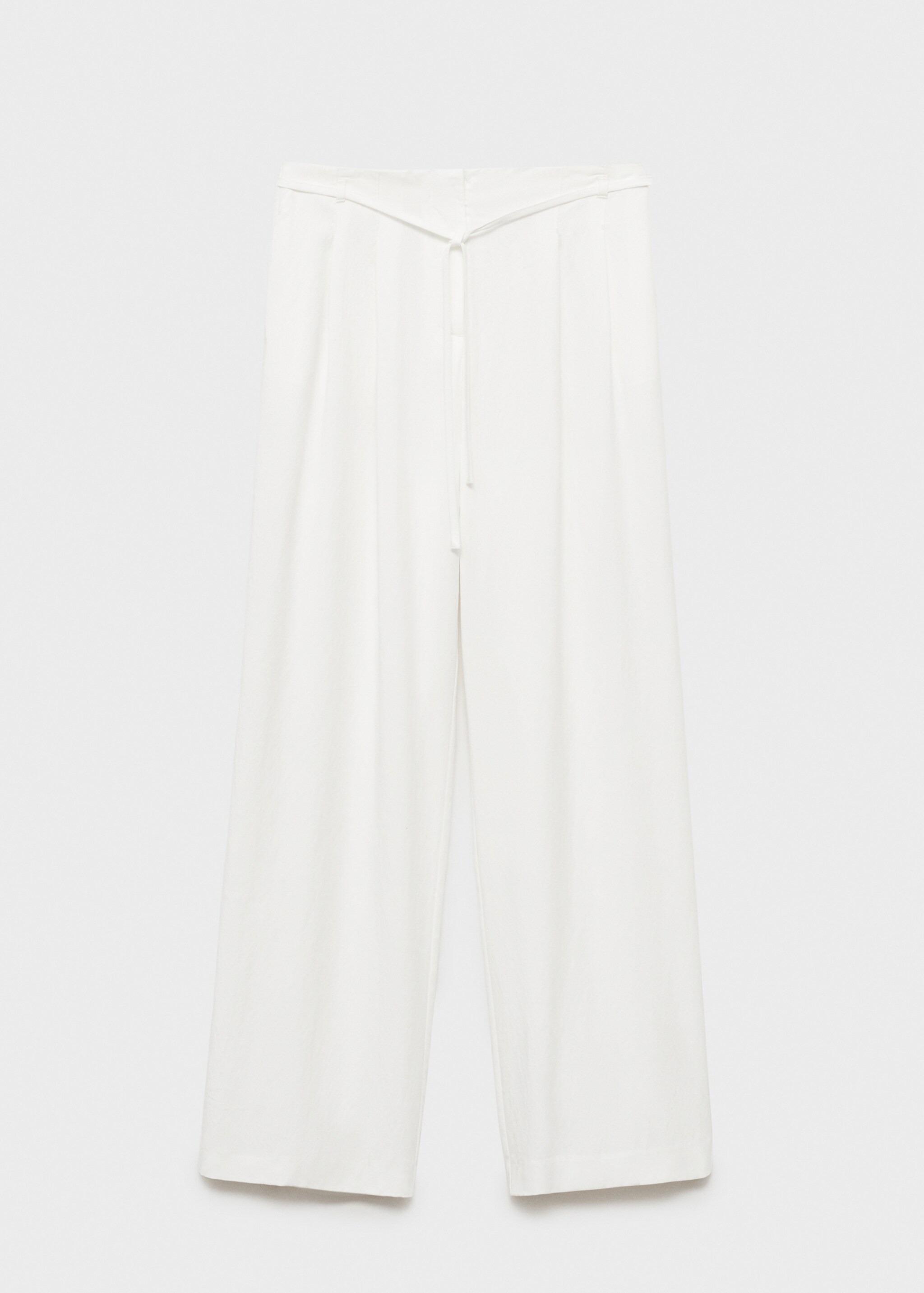 Lyocell suit trousers with bow belt - Article without model
