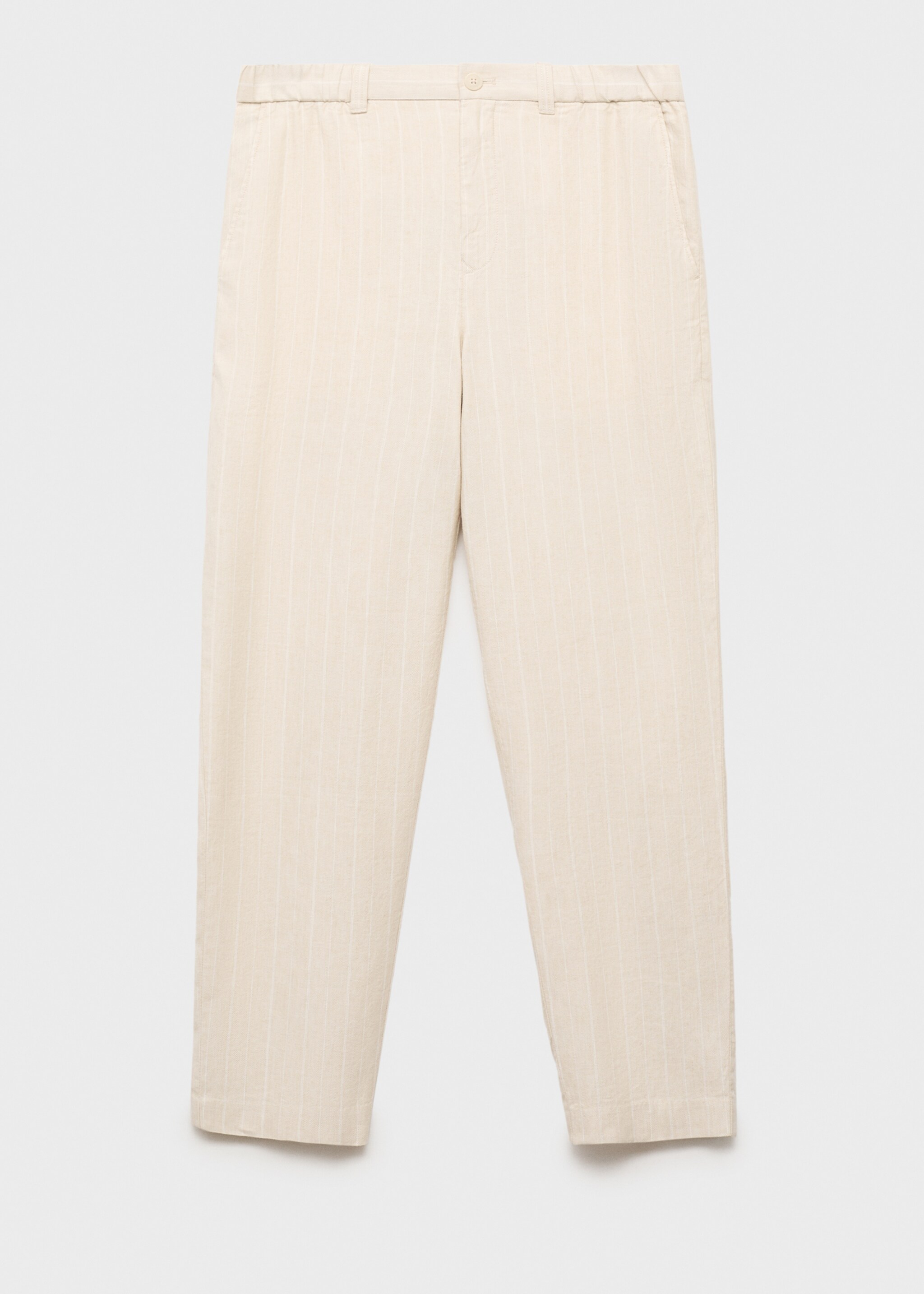 Pinstripe linen trousers - Article without model