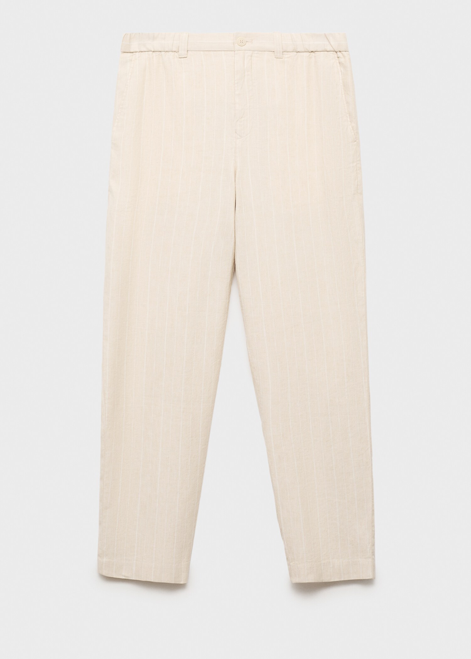 Pinstripe linen pants - Article without model