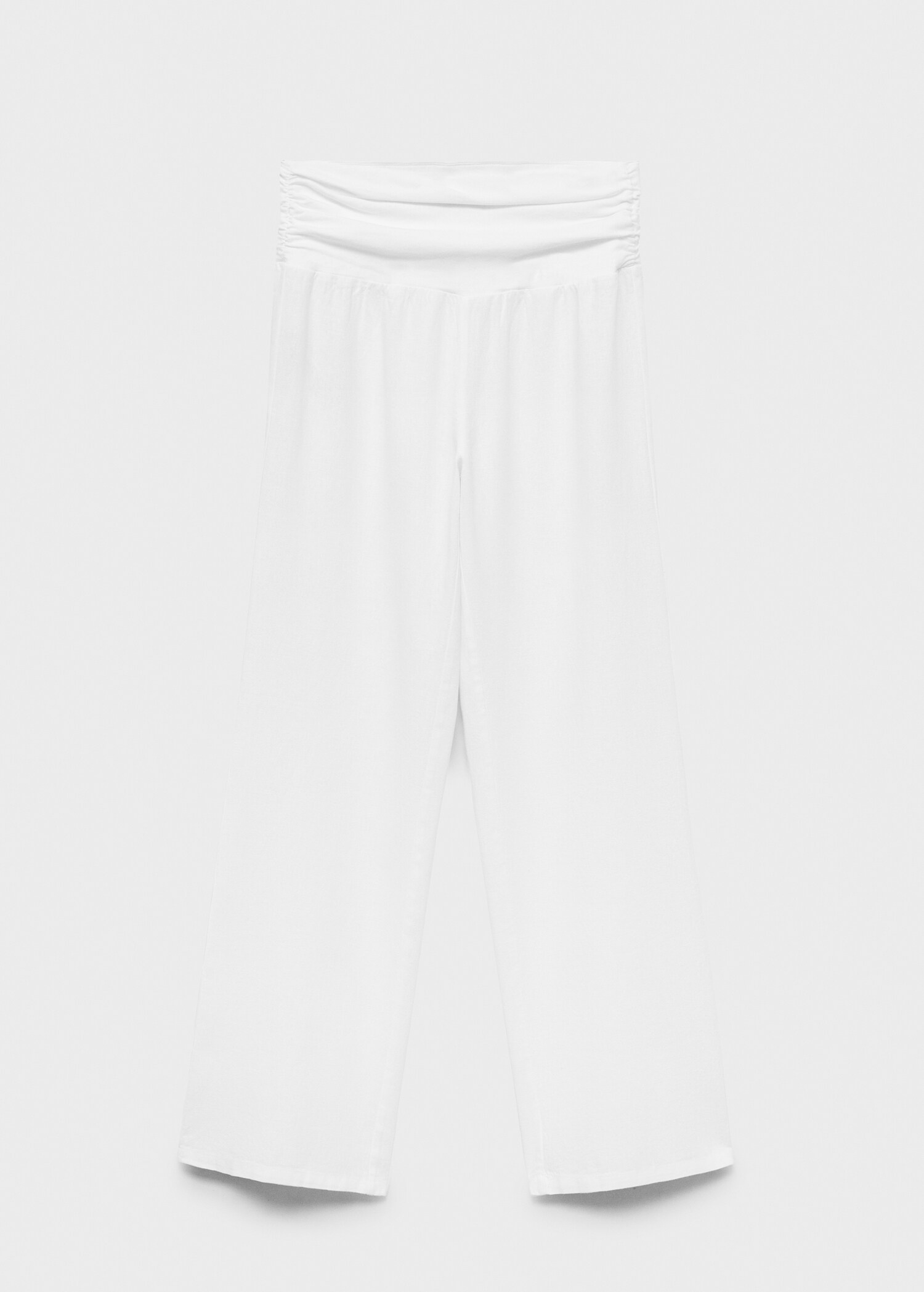 Linen pants with draped waist - Article without model