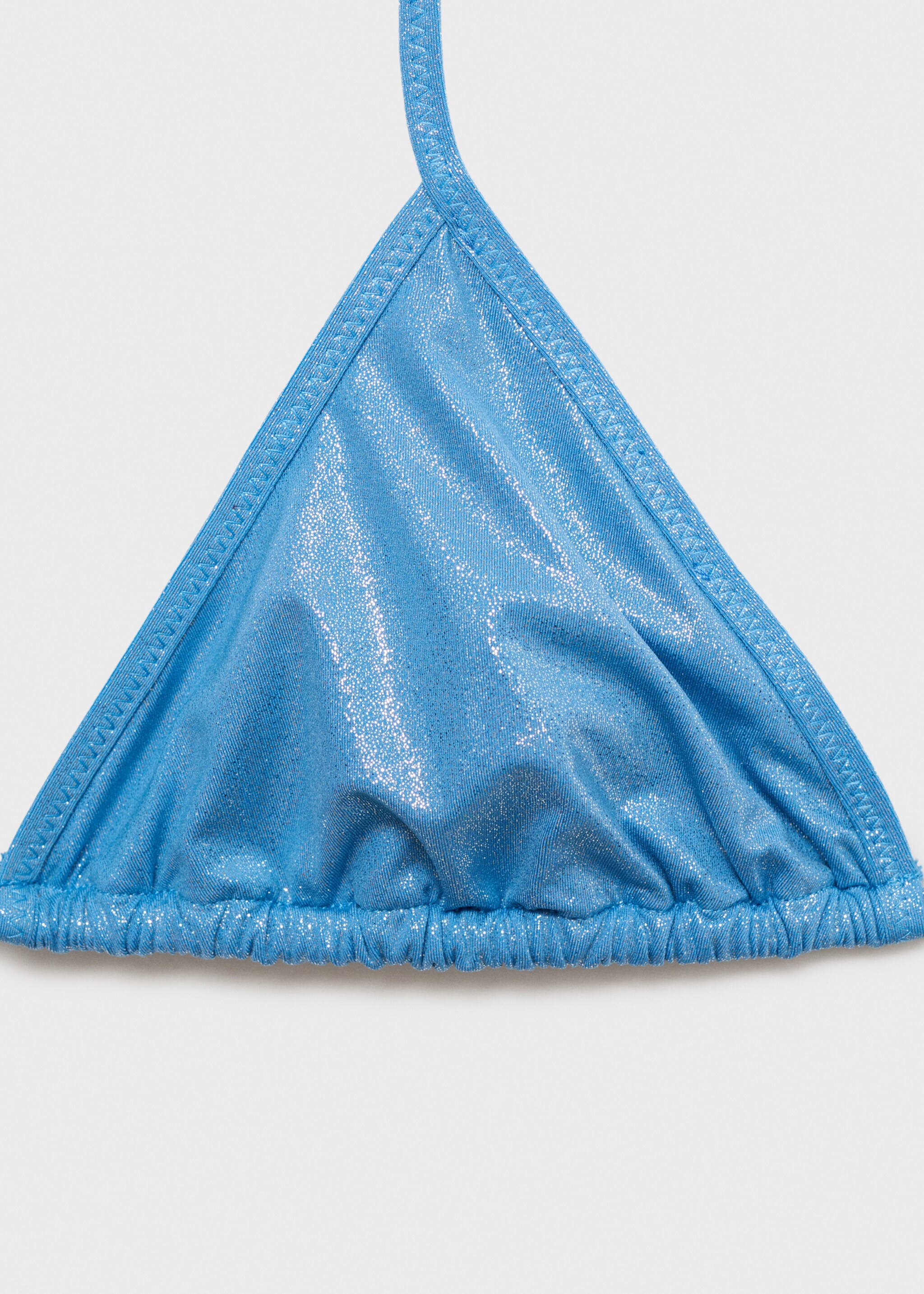 Triangle bikini top with shiny finish - Details of the article 8